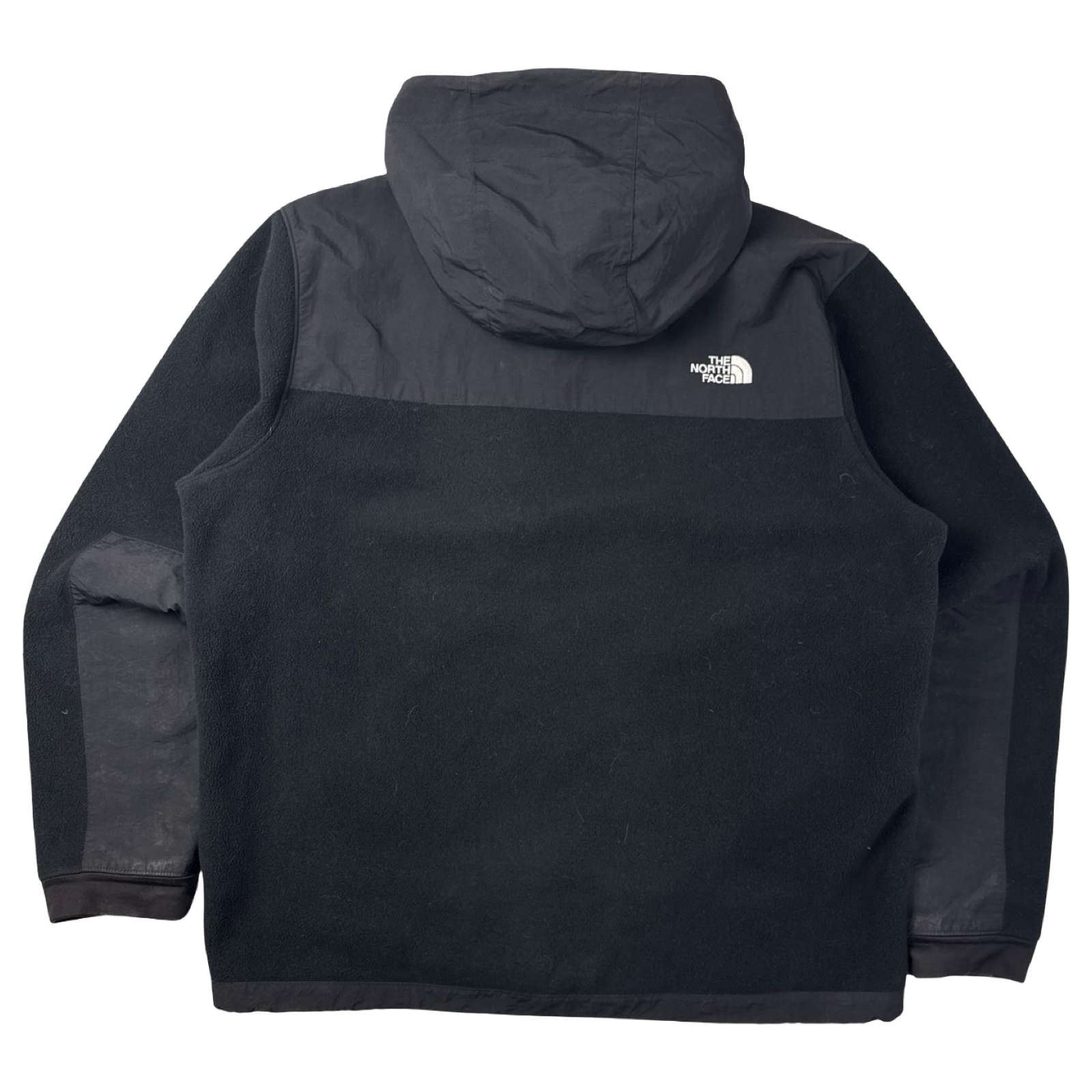 The North Face Denali Hooded Zip Up Jacket Black