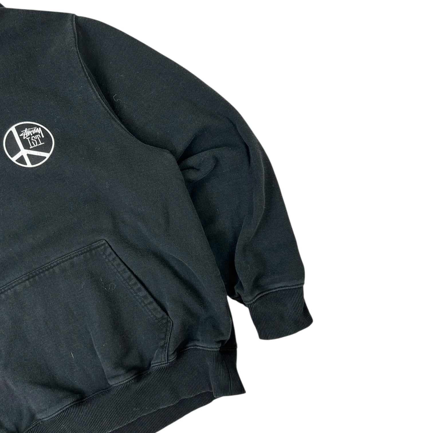 Stussy Peace Dot Hoodie Black