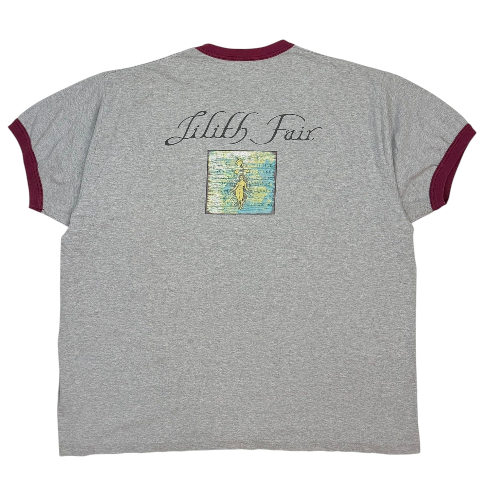 Vintage Lilith Fair Ringer Tour Tee Grey