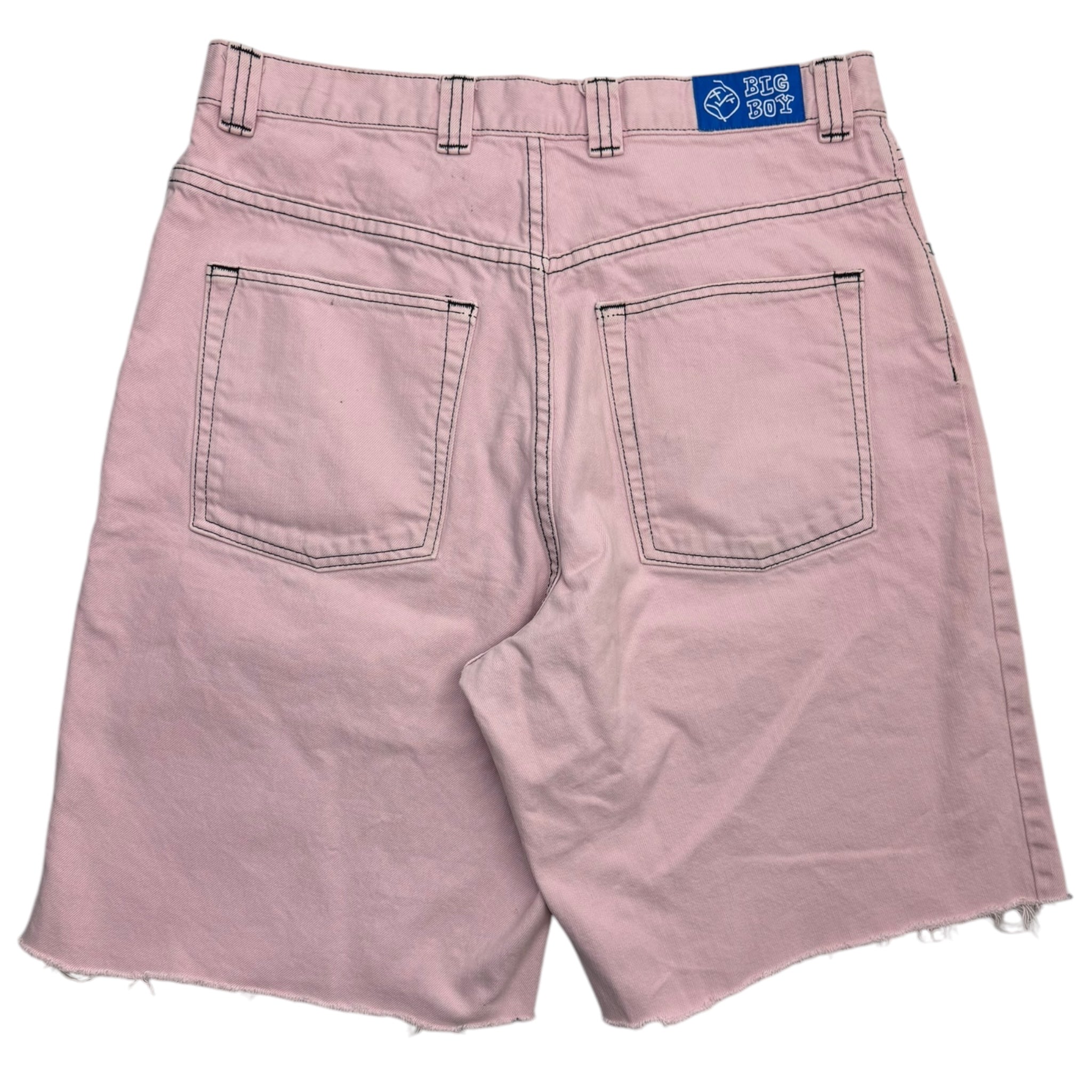 Big Boy Cut Off Pink Dyed Jorts