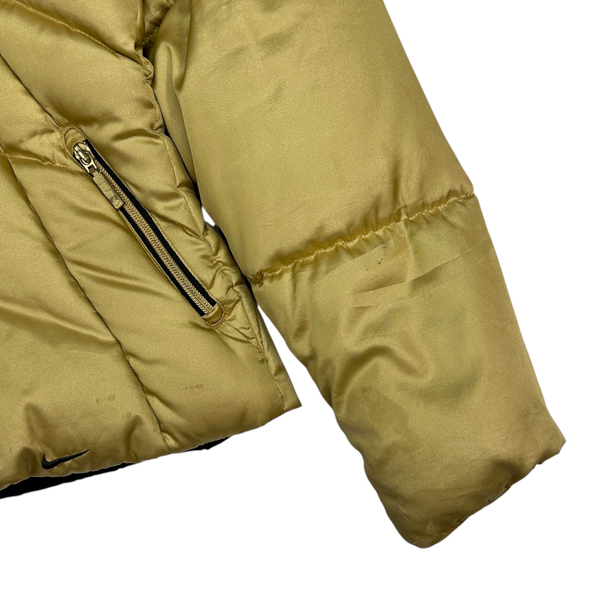 Vintage Nike Women’s Metallic Gold Puffer Jacket