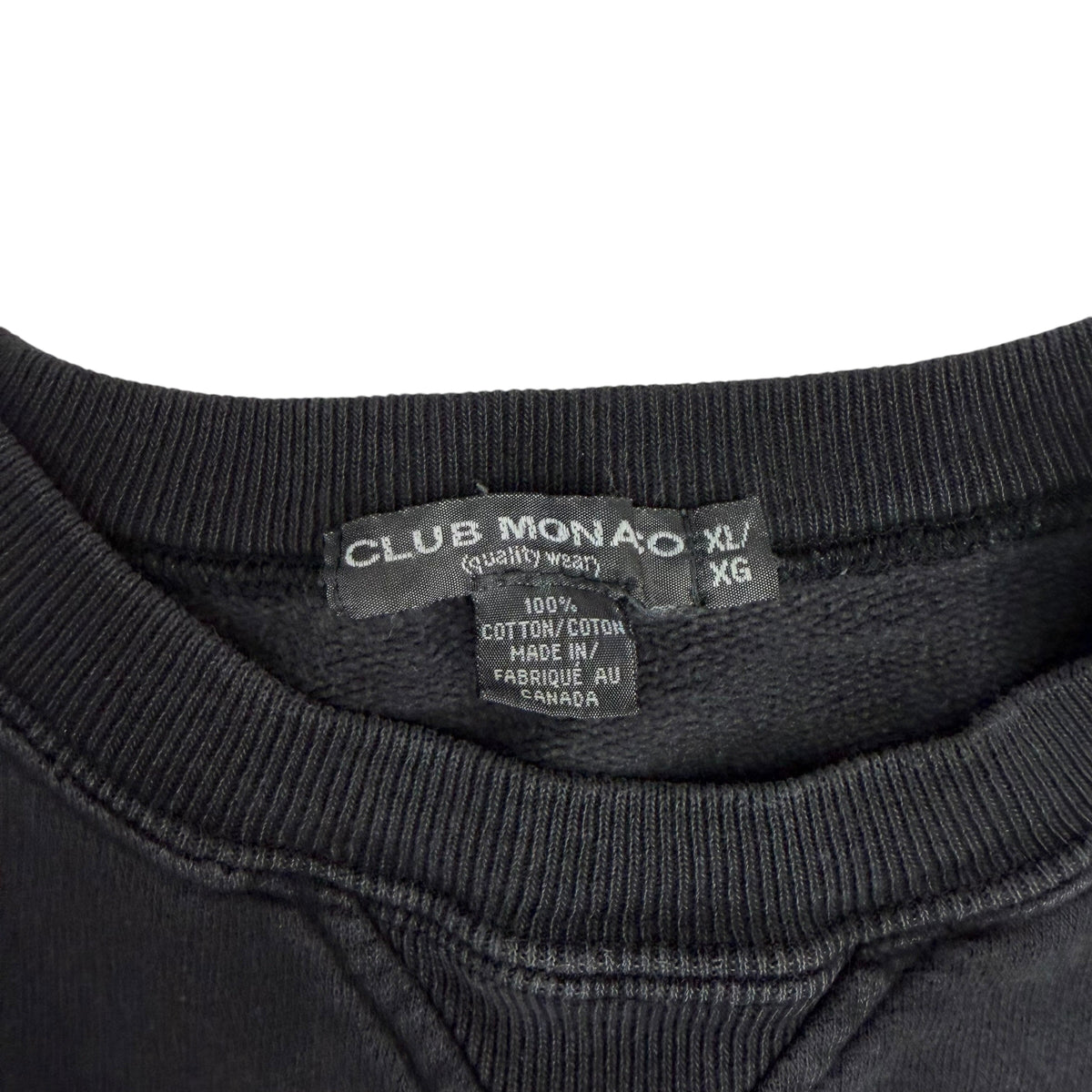 Vintage Club Monaco Crewneck Faded Black