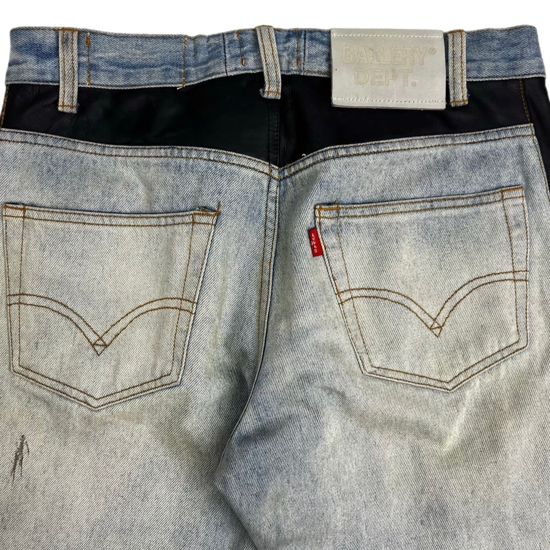 Gallery Dept Levi’s Bronco Leather Flare G Patch Jeans