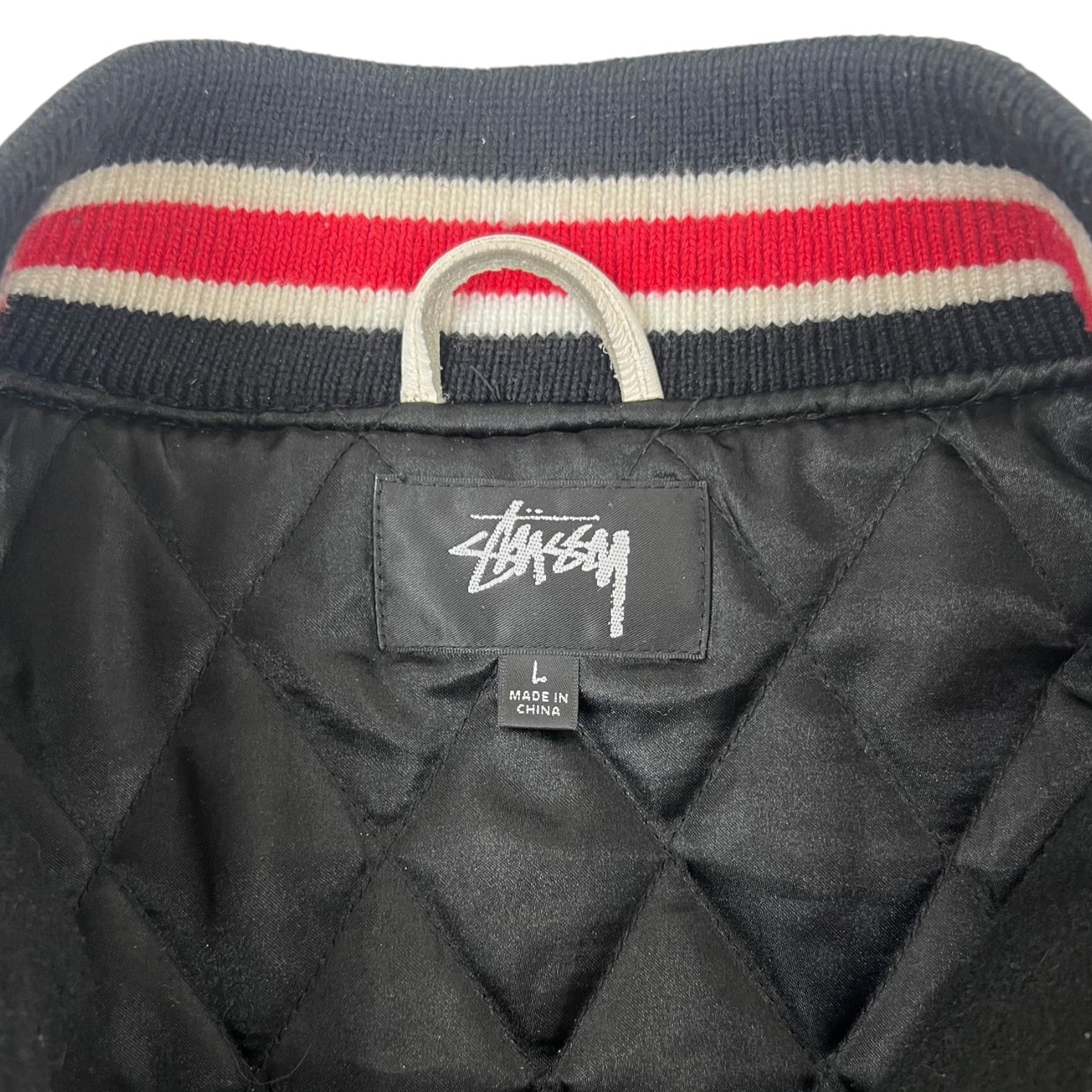 Stussy X Denim Tears X Our Legacy TTL Varsity Jacket Black