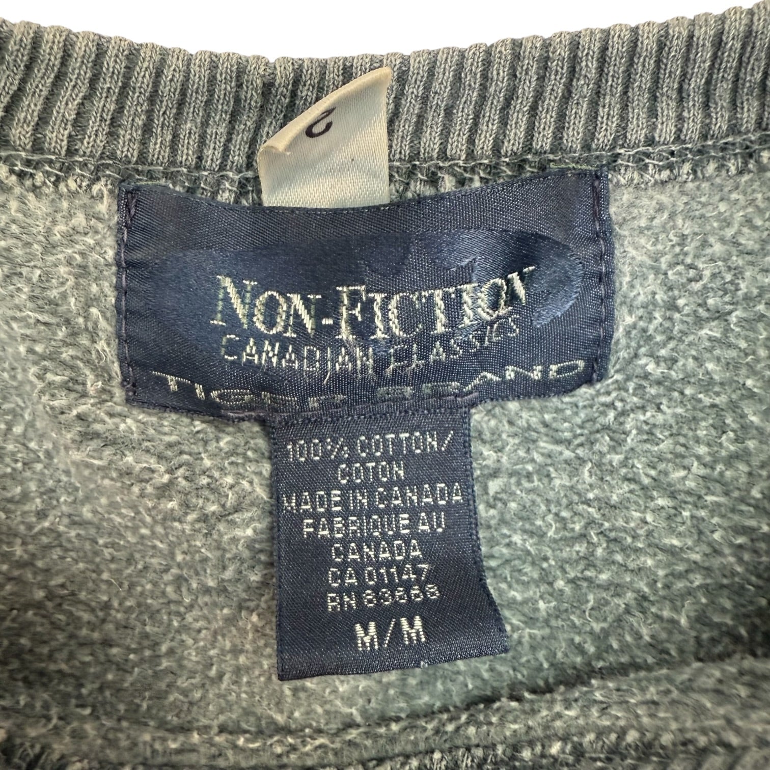 Vintage Blank Crewneck Sweater Faded Indigo