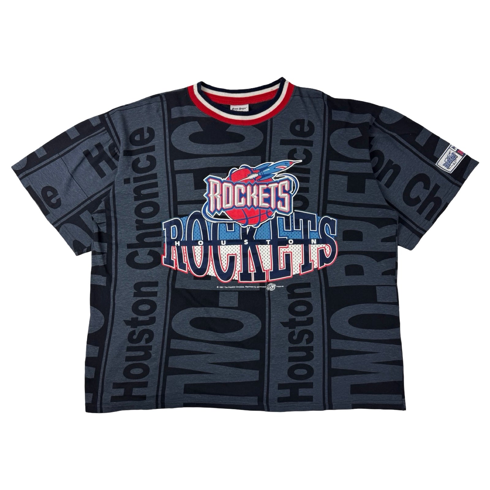 1997 Houston Rockets T-Shirt Black/Grey