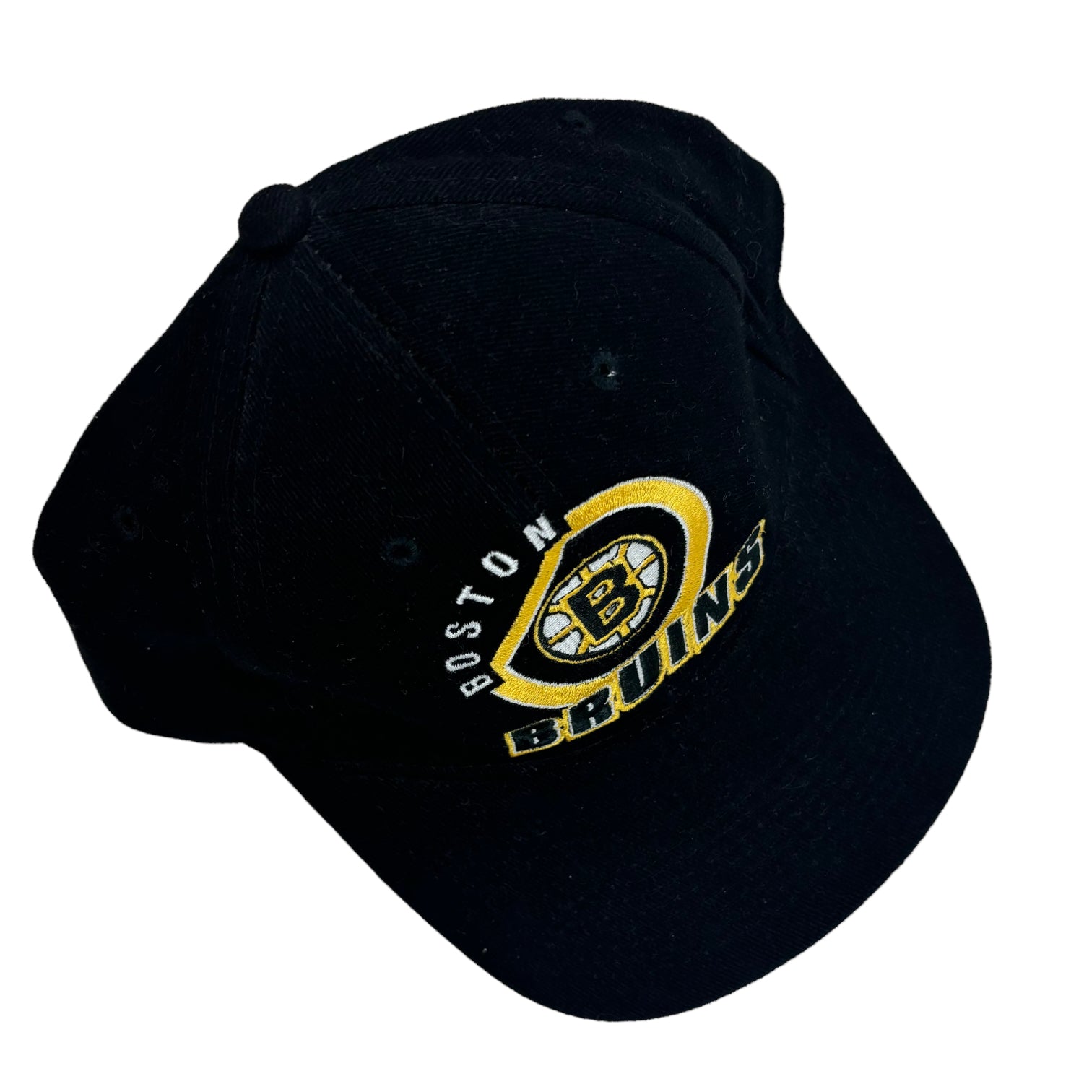 Vintage Boston Bruins Strapback Hat Black