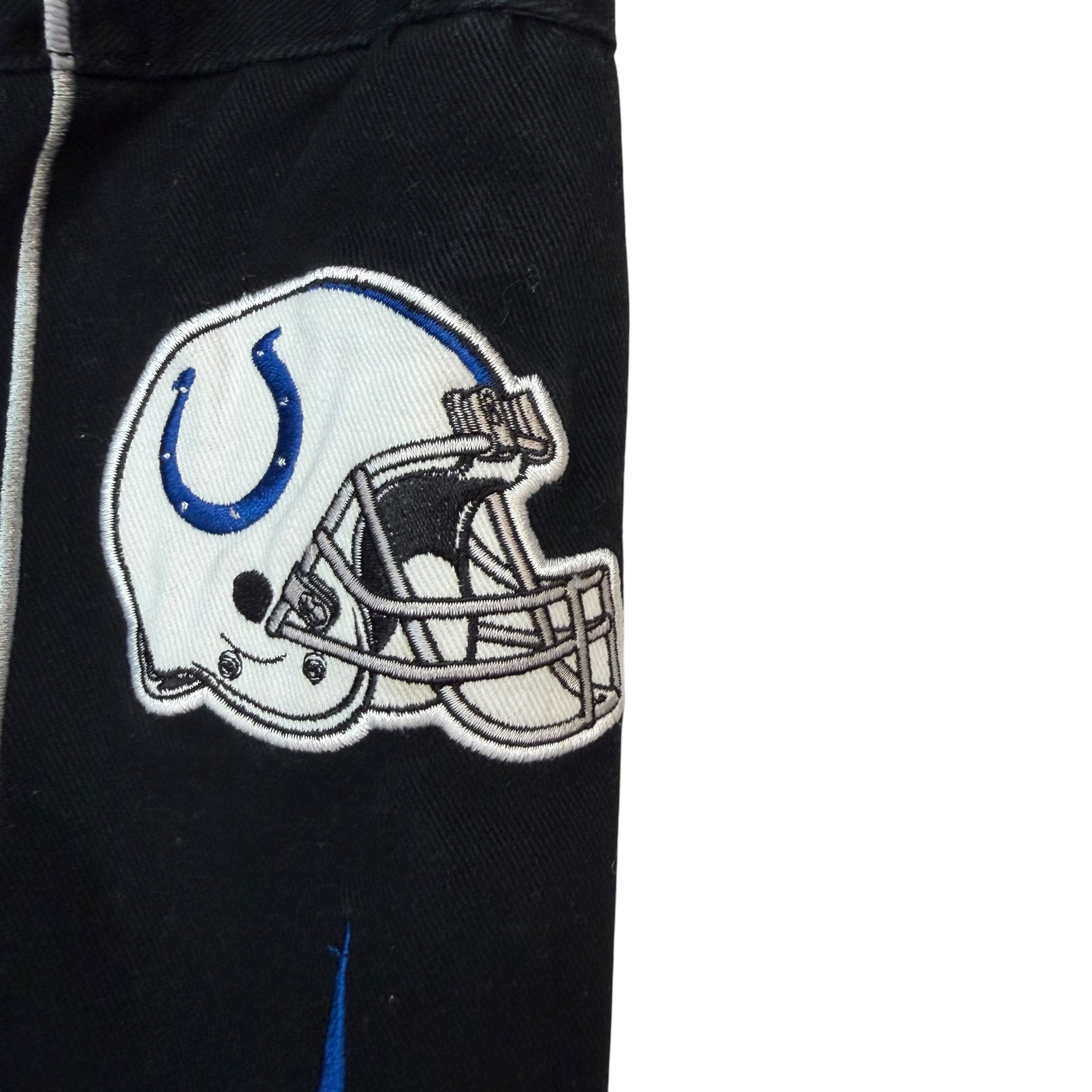 Vintage Indianapolis Colts Flaming Ball Jacket Black
