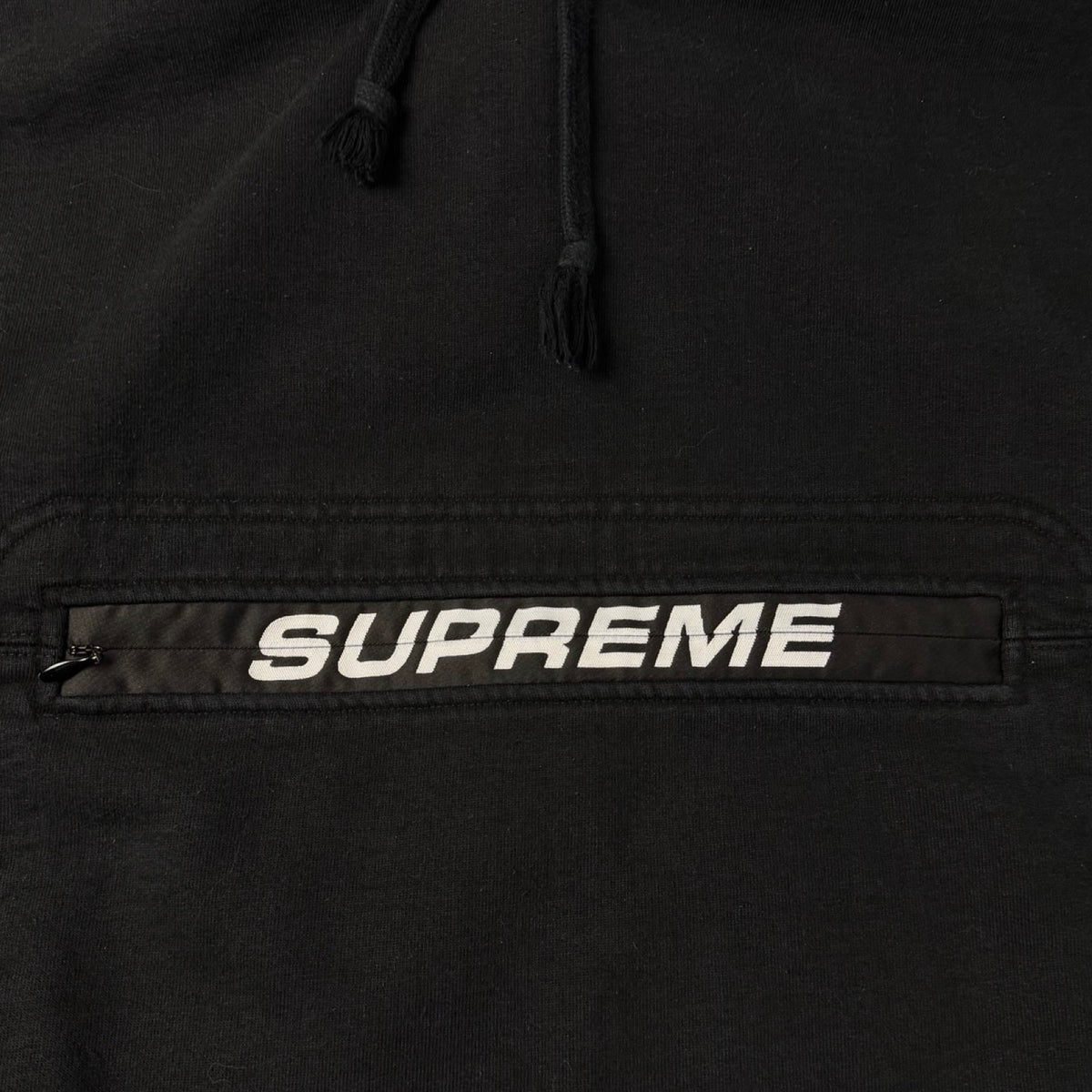 Supreme Zip Pouch Hooded Sweatshirt Black