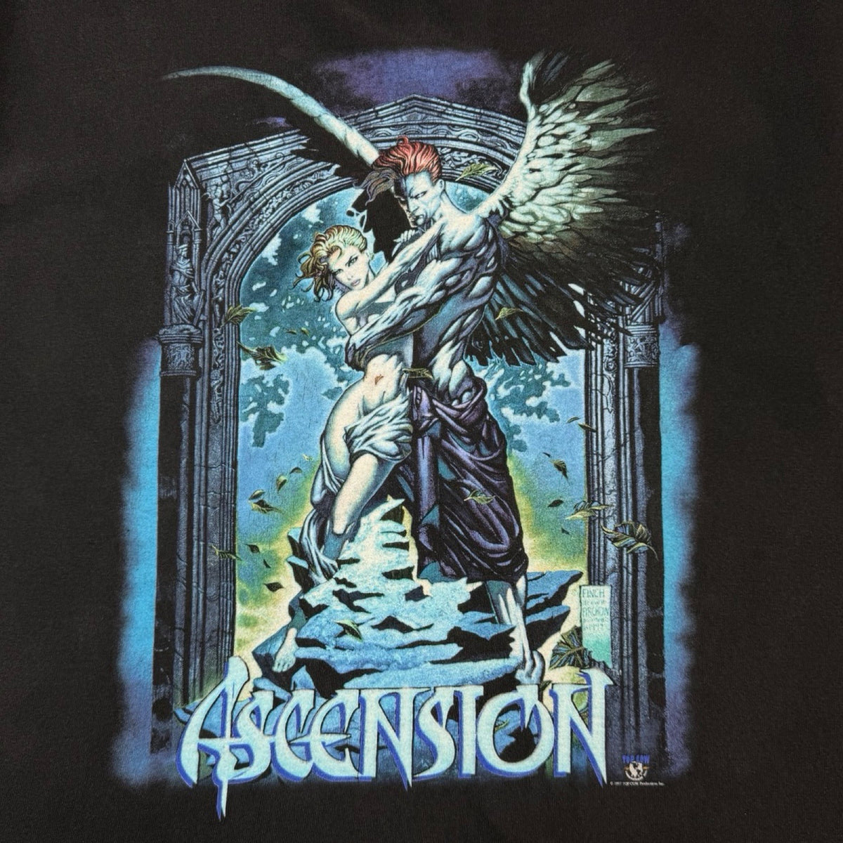 1997 Fashion Victim Ascension Comic  T-Shirt Faded Black