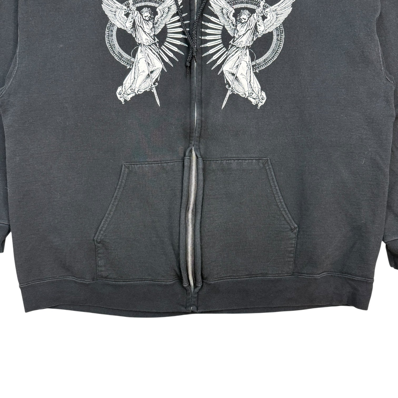Vintage Goatwhore Band Zip Up Hoodie Black