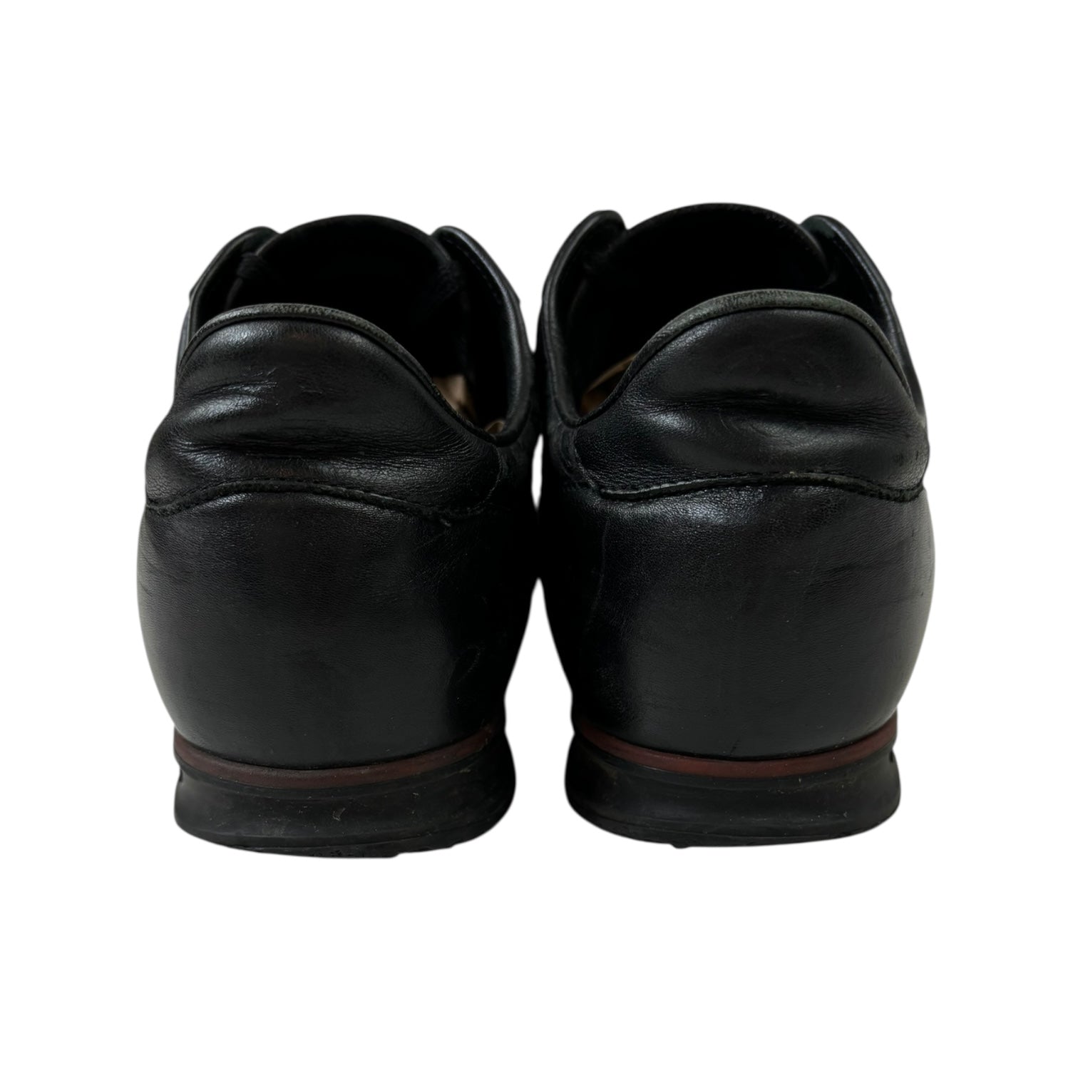 Gucci Leather Web Sneaker Black (Used)