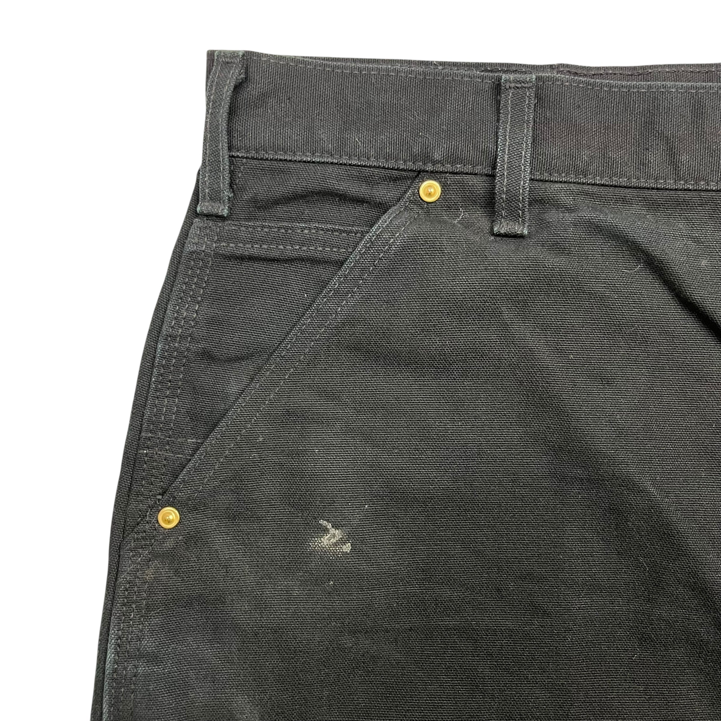 Vintage Carhartt Double Knee Denim Pants Black