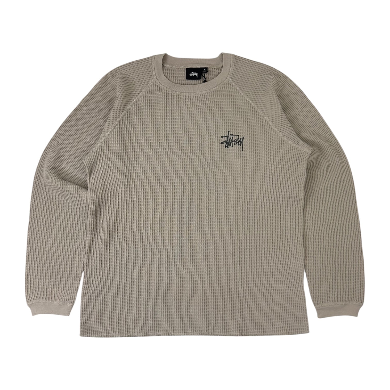 Stussy Raglan Thermal Long Sleeve Bone