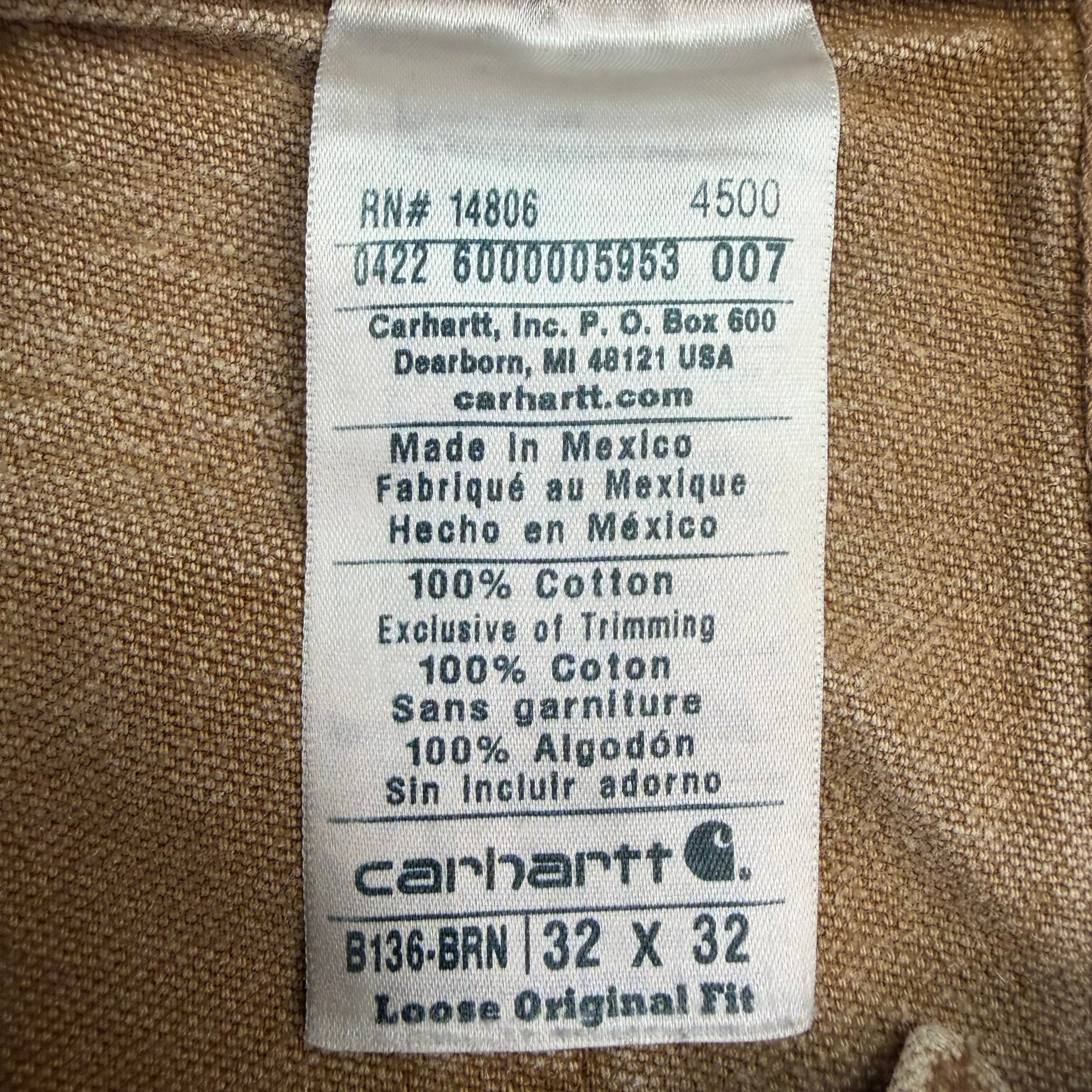 Vintage Carhartt Double Knee Pants Tan