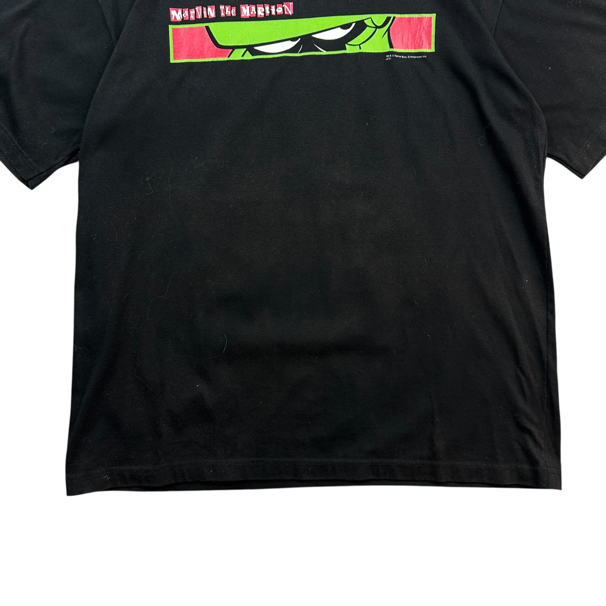 Vintage Marvin the Martian Box Logo Tee Black
