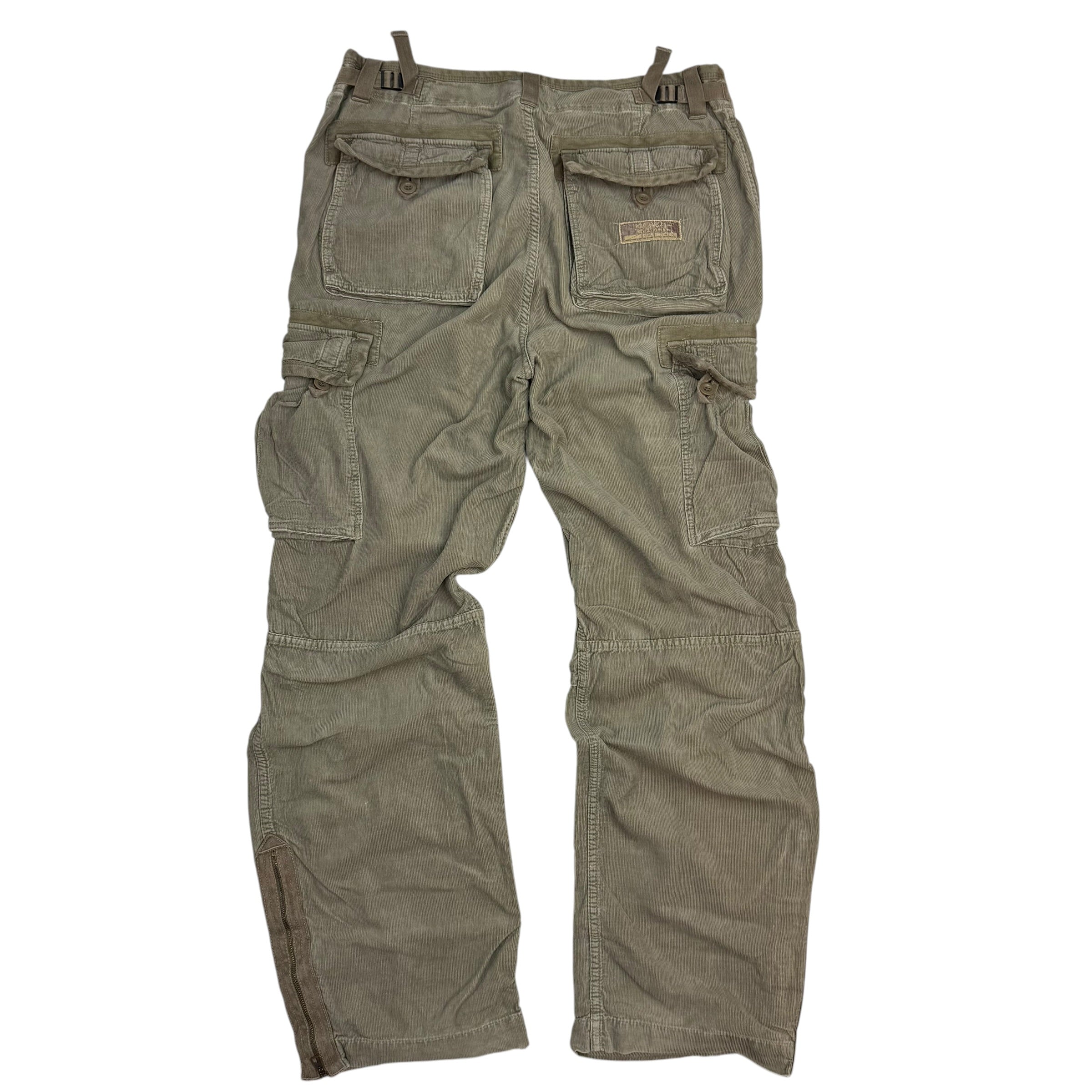 Vintage Polo Jeans Co. Corduroy Cargo Pants Light Brown