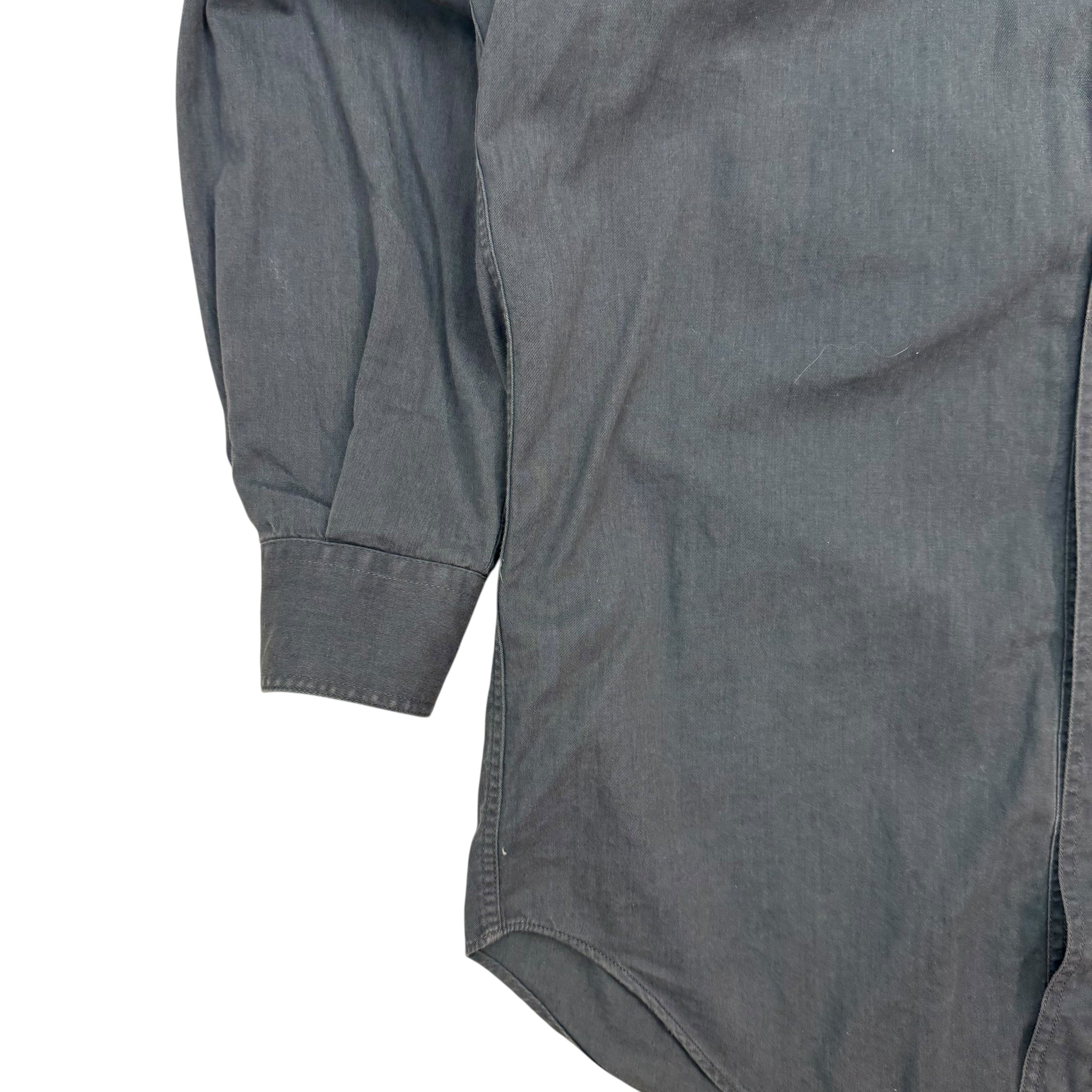 Vintage Versace Jeans Button Up Shirt Dark Grey