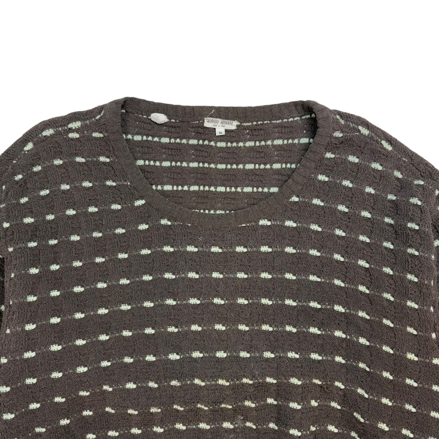 Vintage Giorgio Armani Knit Sweater Brown