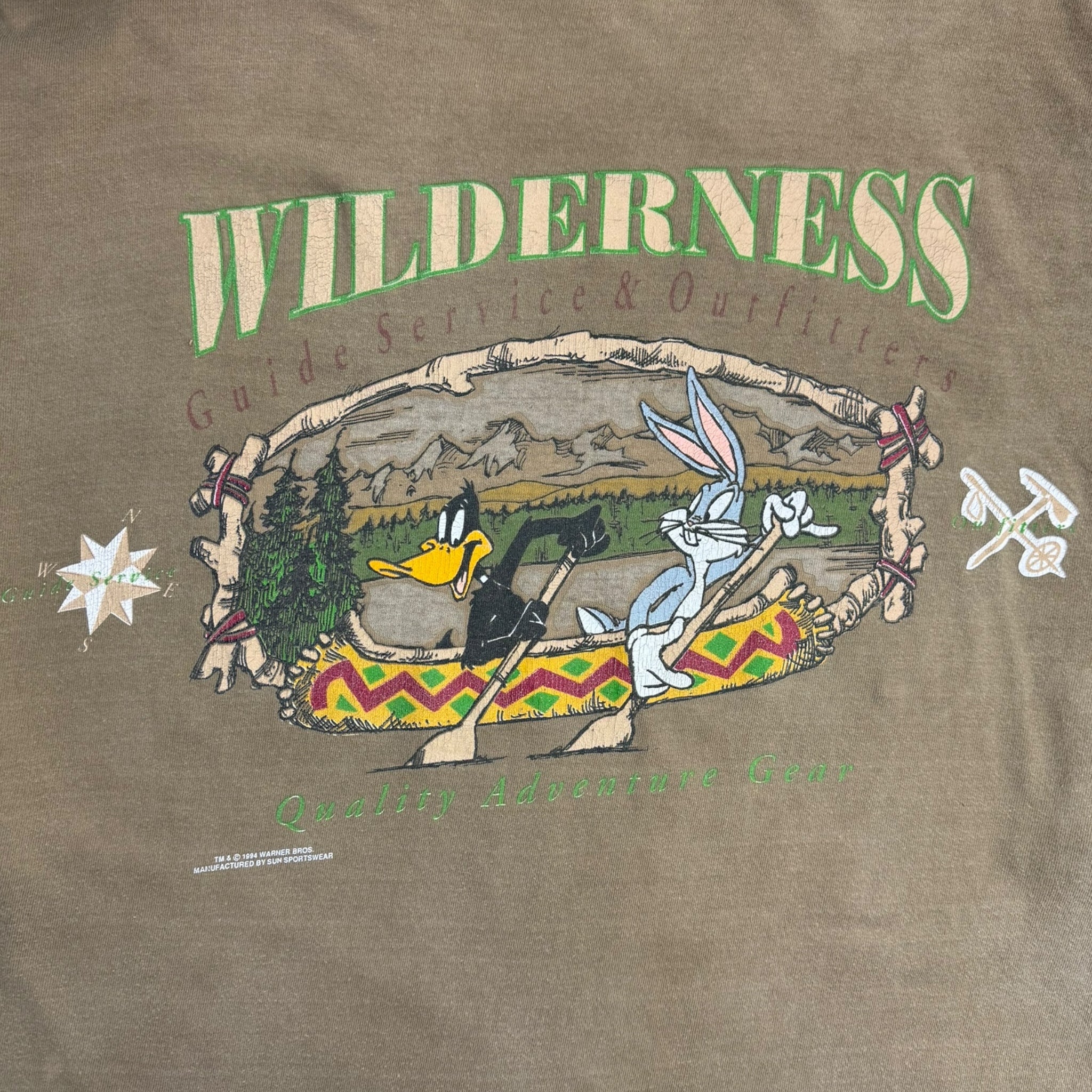 1994 Looney Tunes “Wilderness Guide Service” Long Sleeve T-Shirt