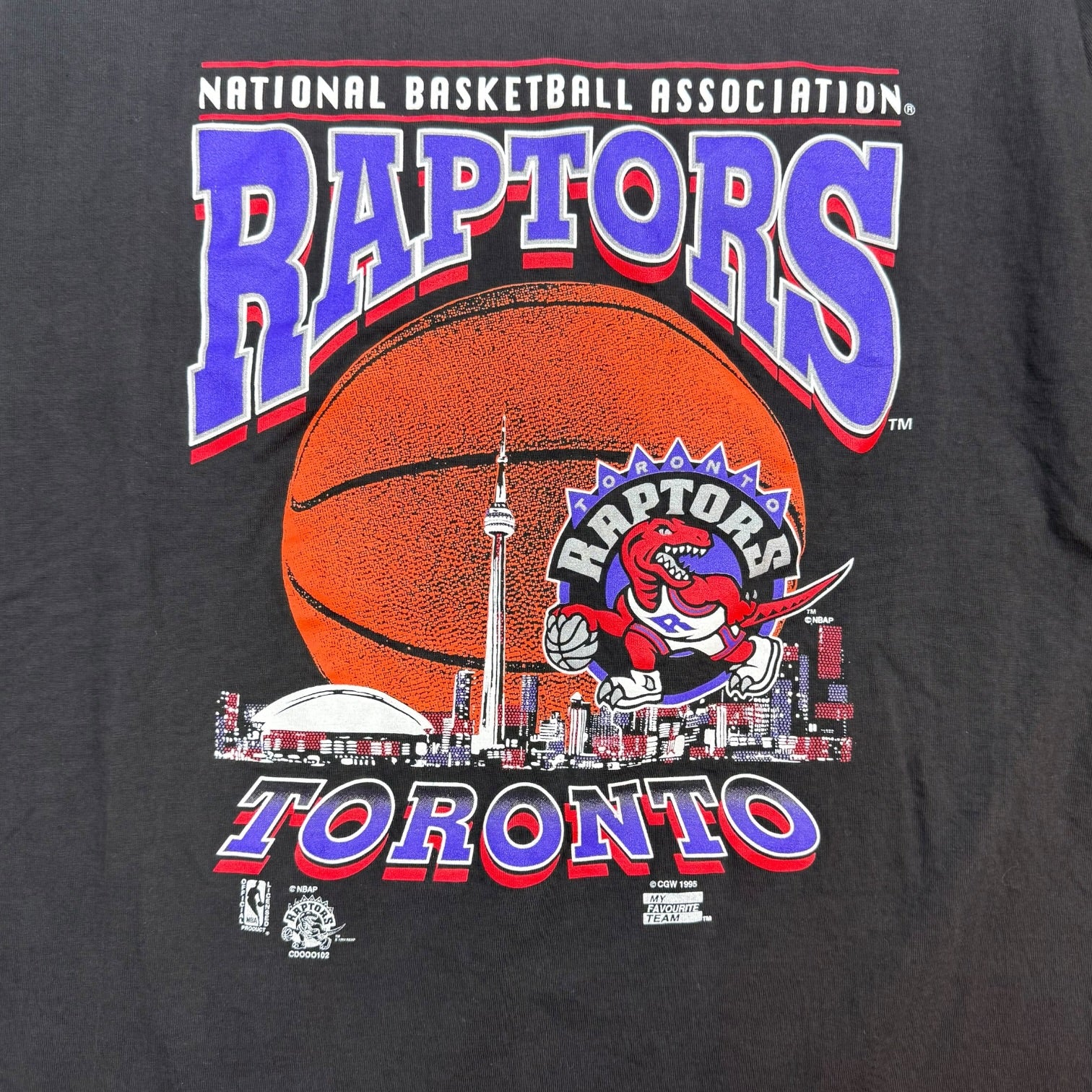 1996 Toronto Raptors Tee Black