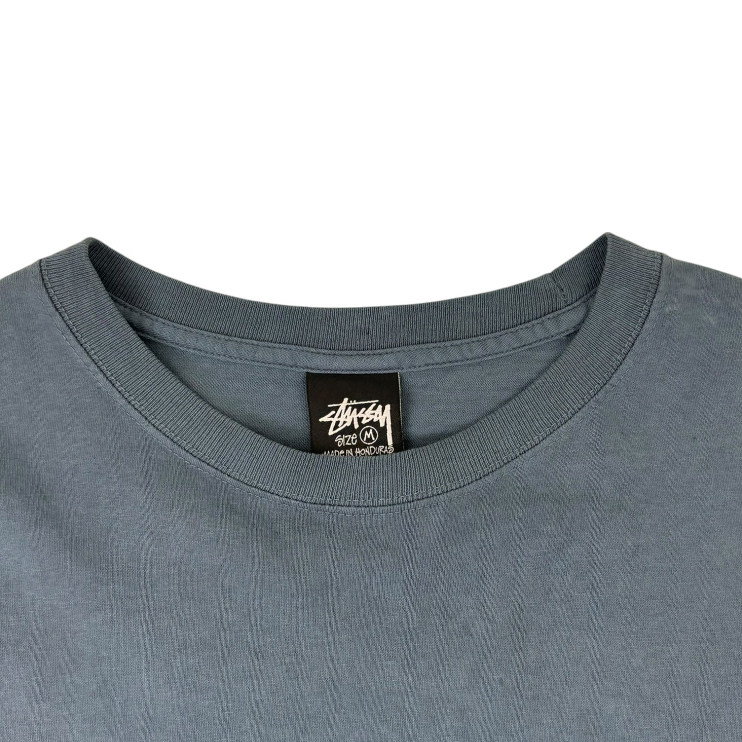 Stussy Two Star Pigment Dyed Long Sleeve T-Shirt Navy