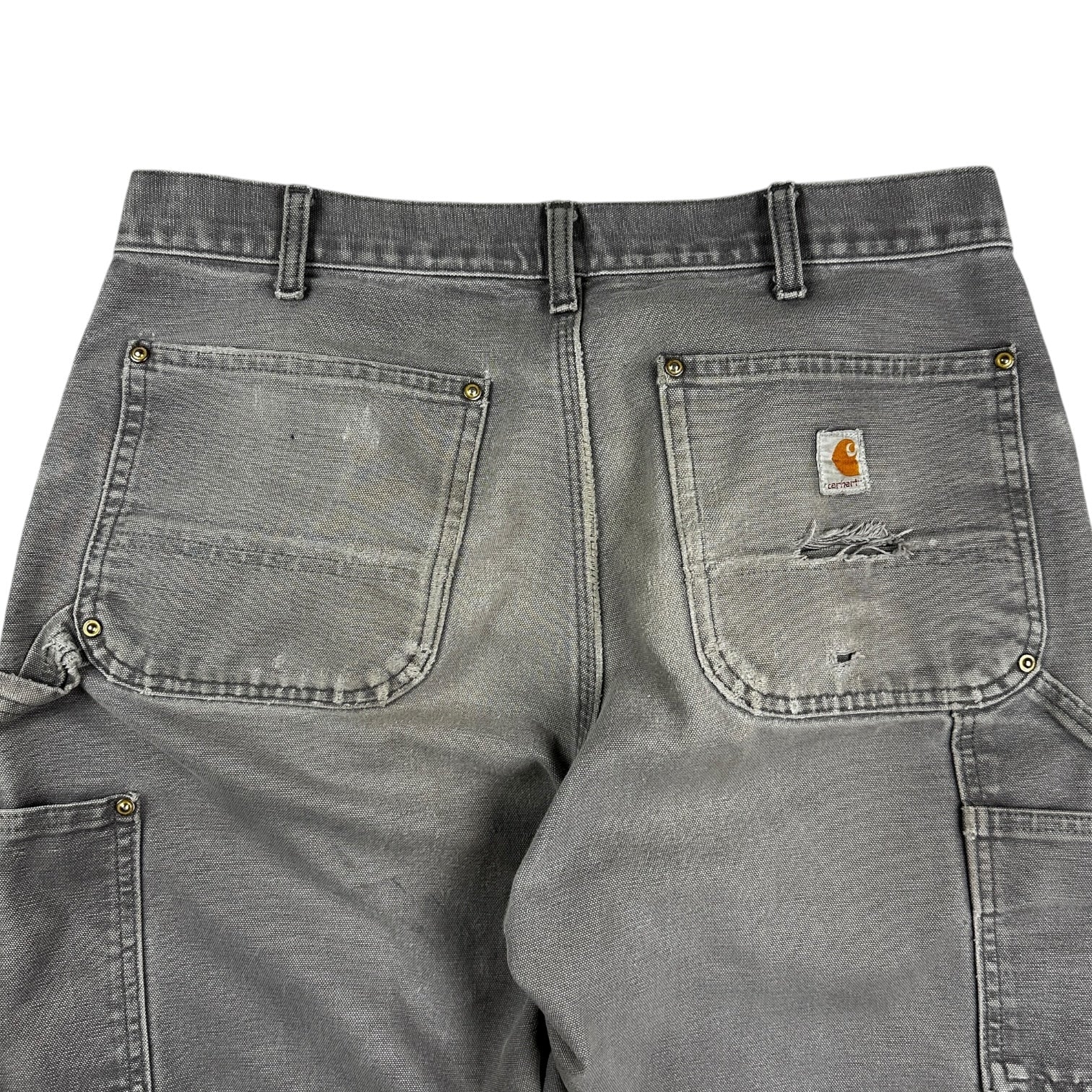 Vintage Carhartt Double Knee Cargos Light Grey