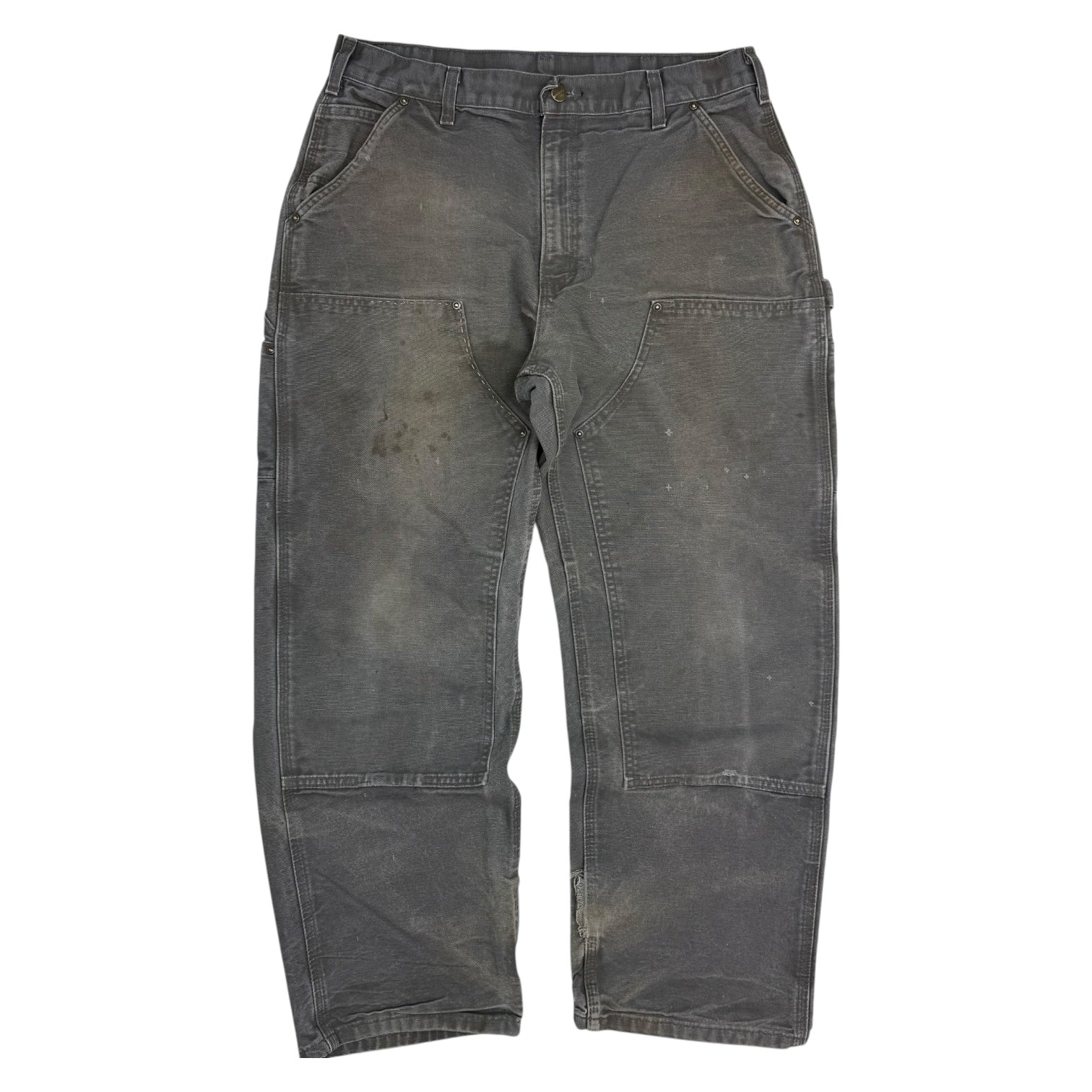 Vintage Carhartt Double Knee Pants Grey