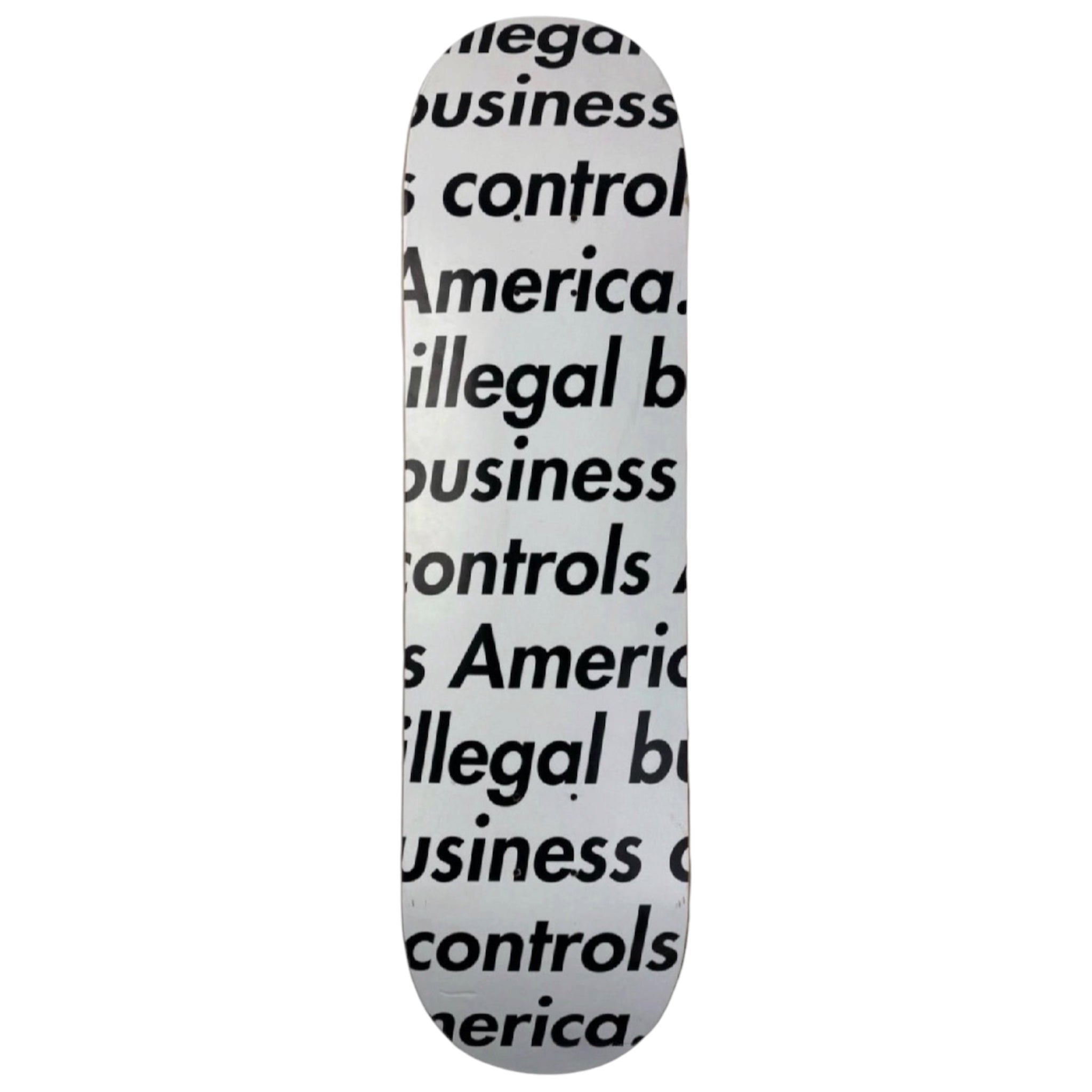 Supreme Illegal Business Skate Deck White