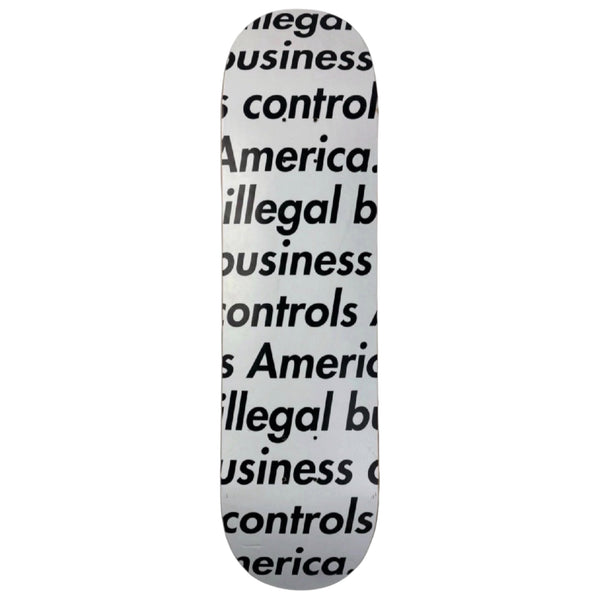 Supreme Illegal Business Skate Deck White