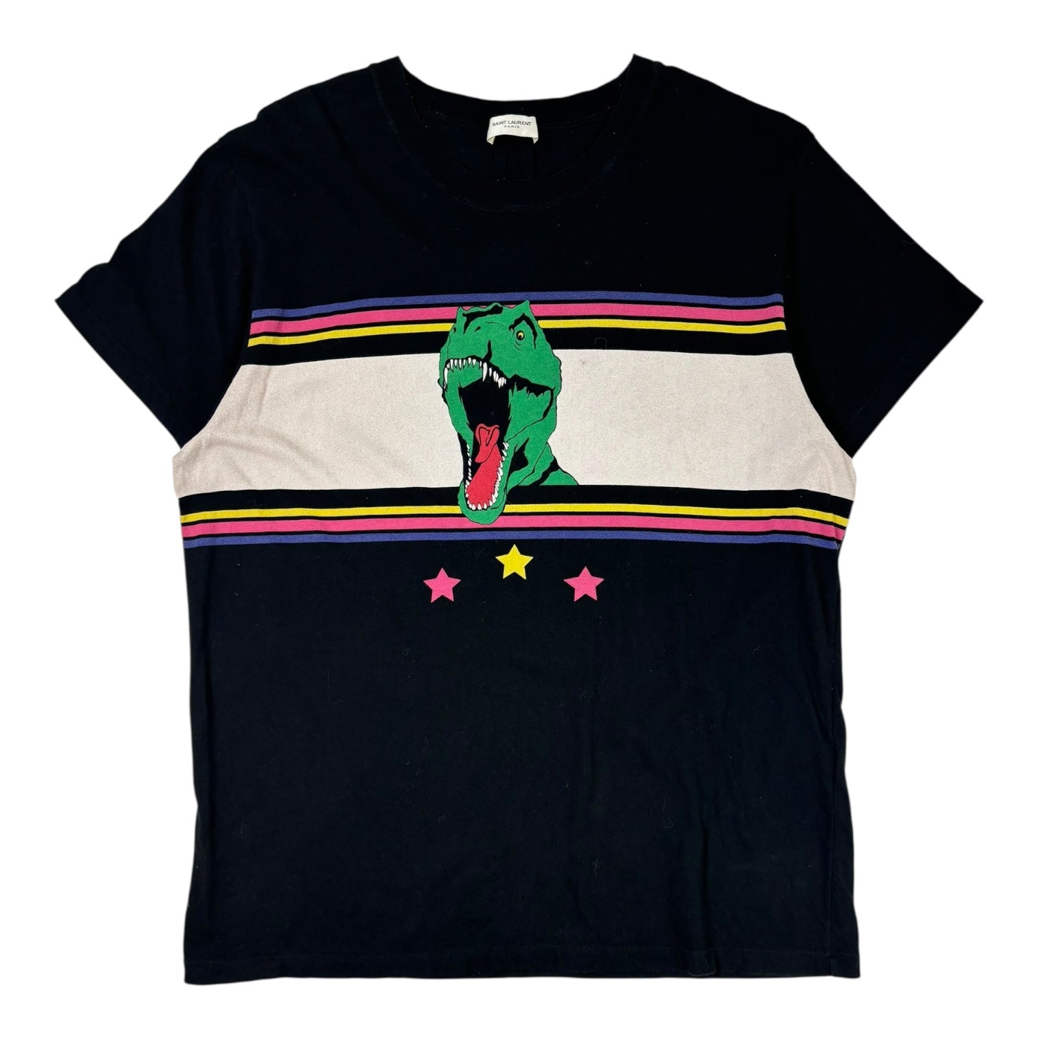 Saint Laurent SS16 T-Rex T-Shirt Black