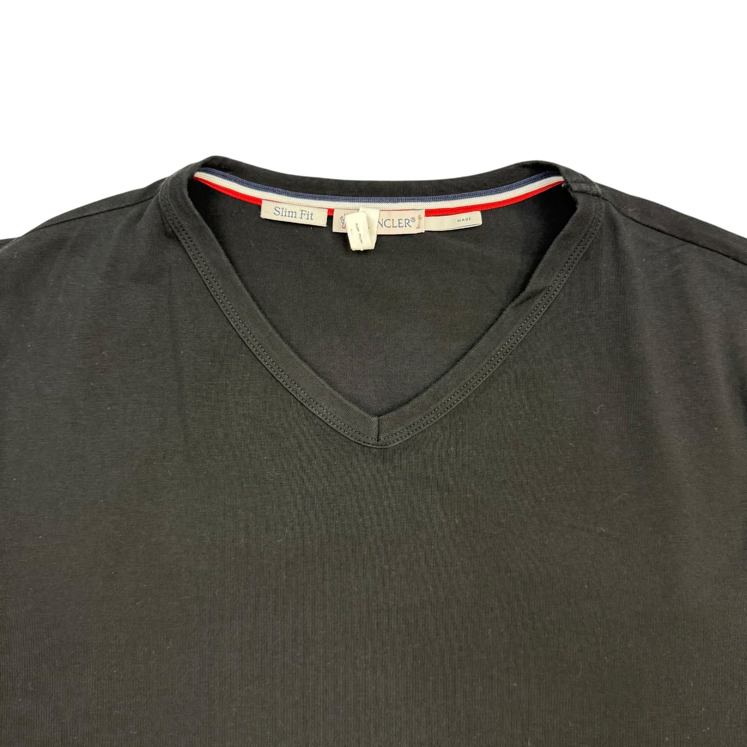 Moncler Maglia Scollo V Neck Tee Black