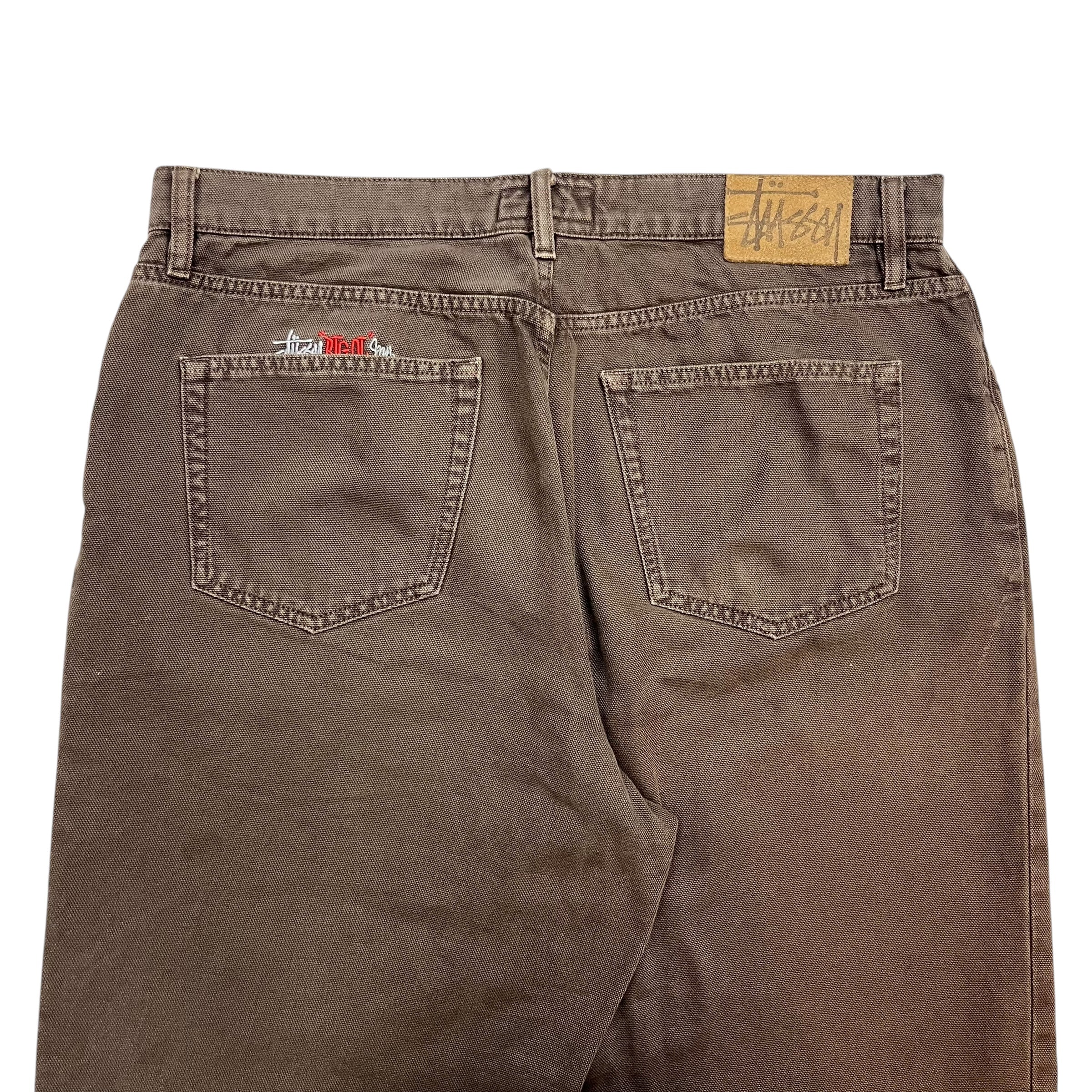 Stussy “BIGOL” Denim Pants Brown