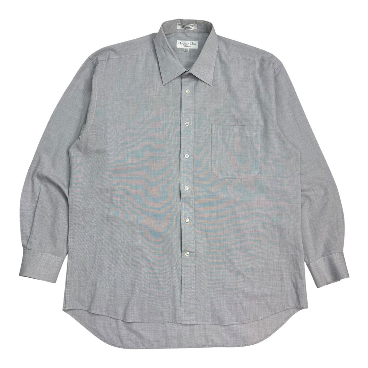 Vintage Christian Dior Button Up Shirt Grey
