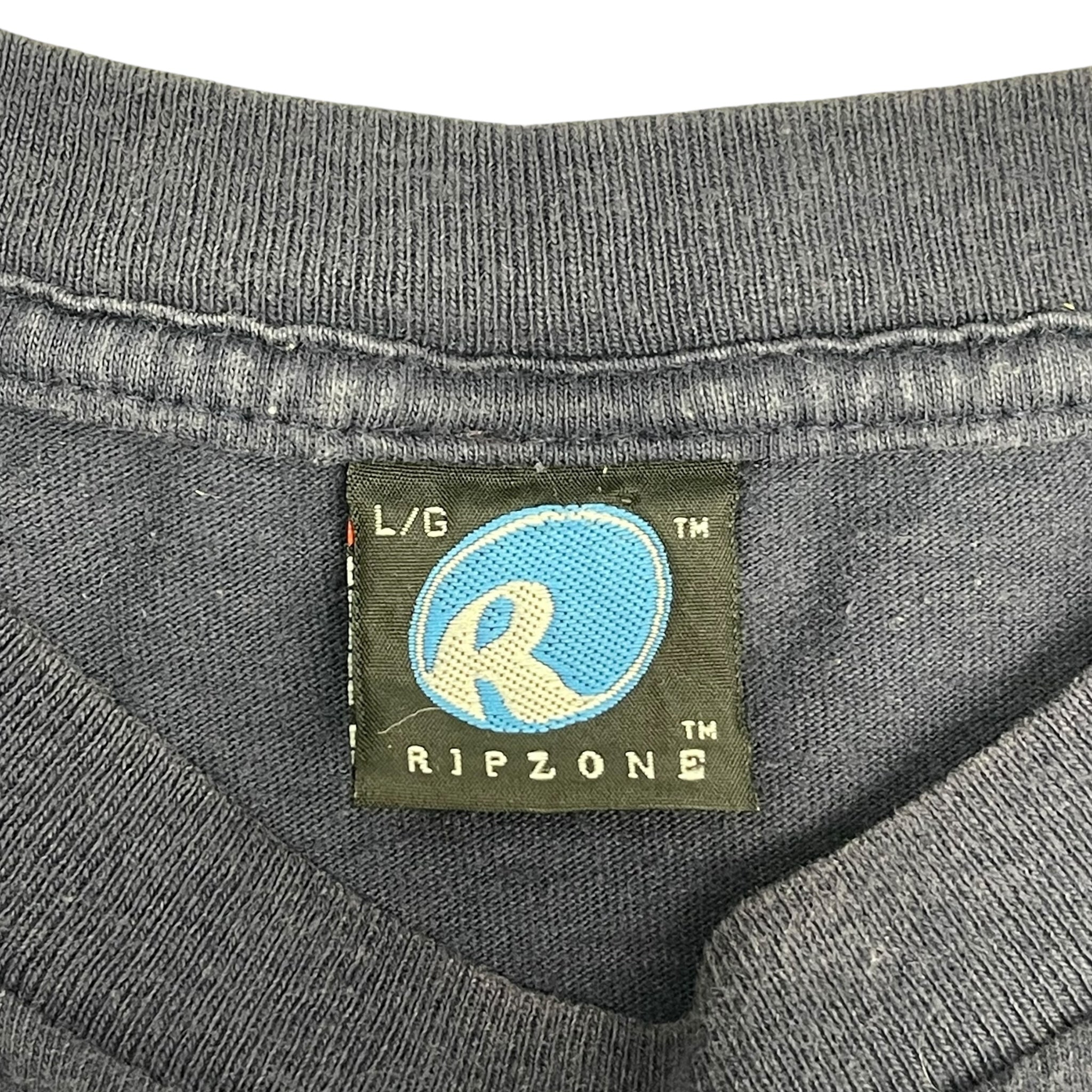 Vintage Ripzone Snowboarding T-Shirt Navy