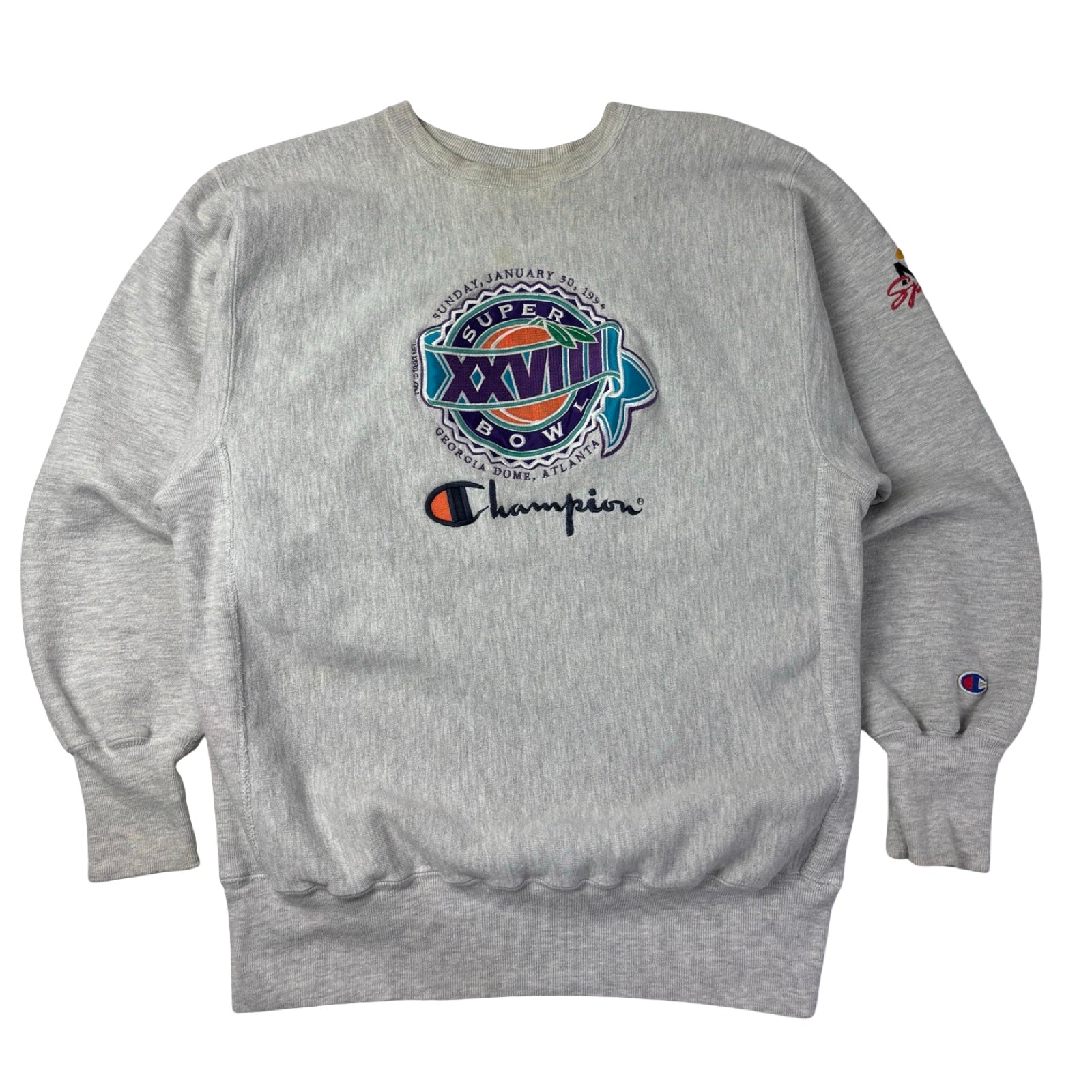 1994 Champion NFL Superbowl Crewneck Heather Grey