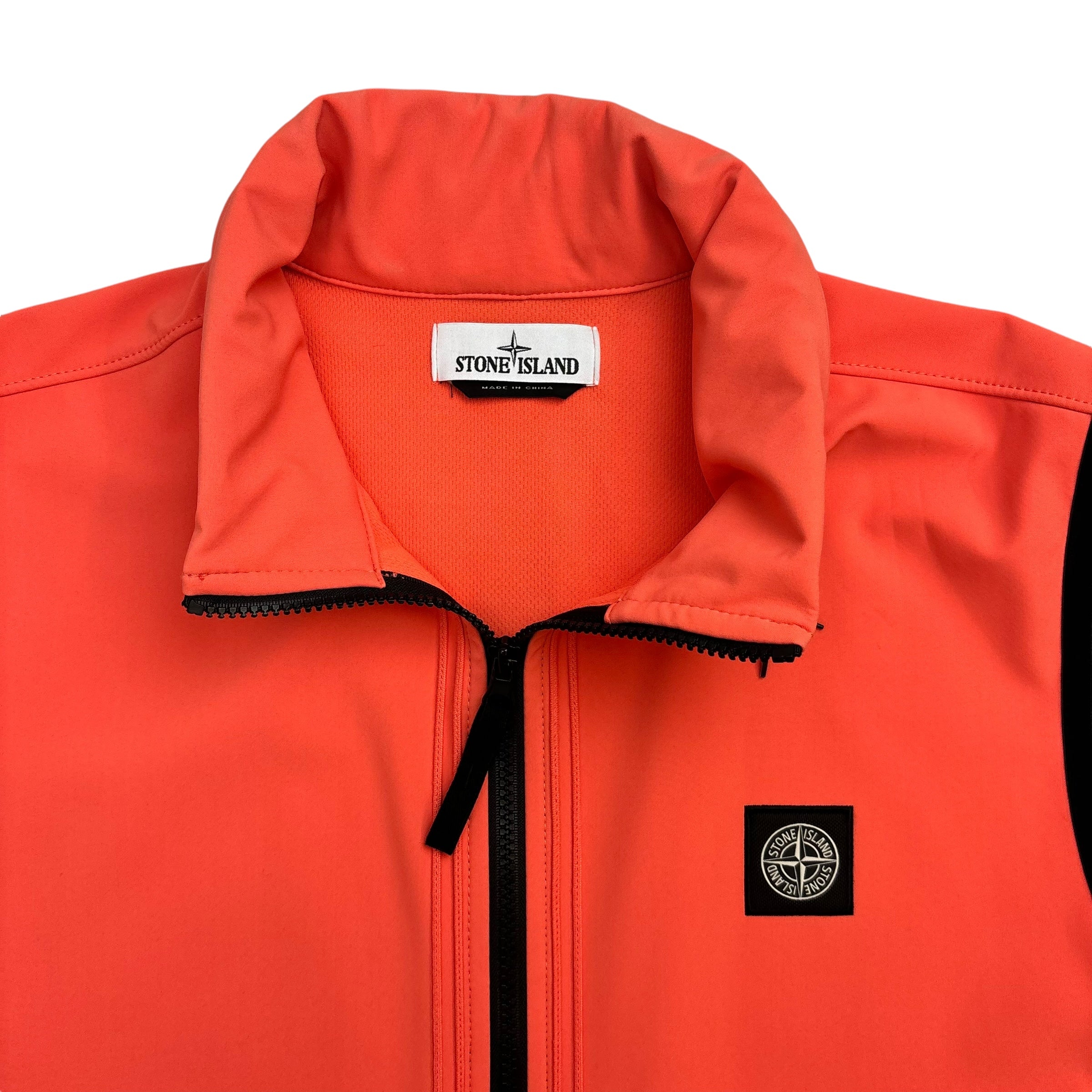 Stone Island Hooded Vest Orange