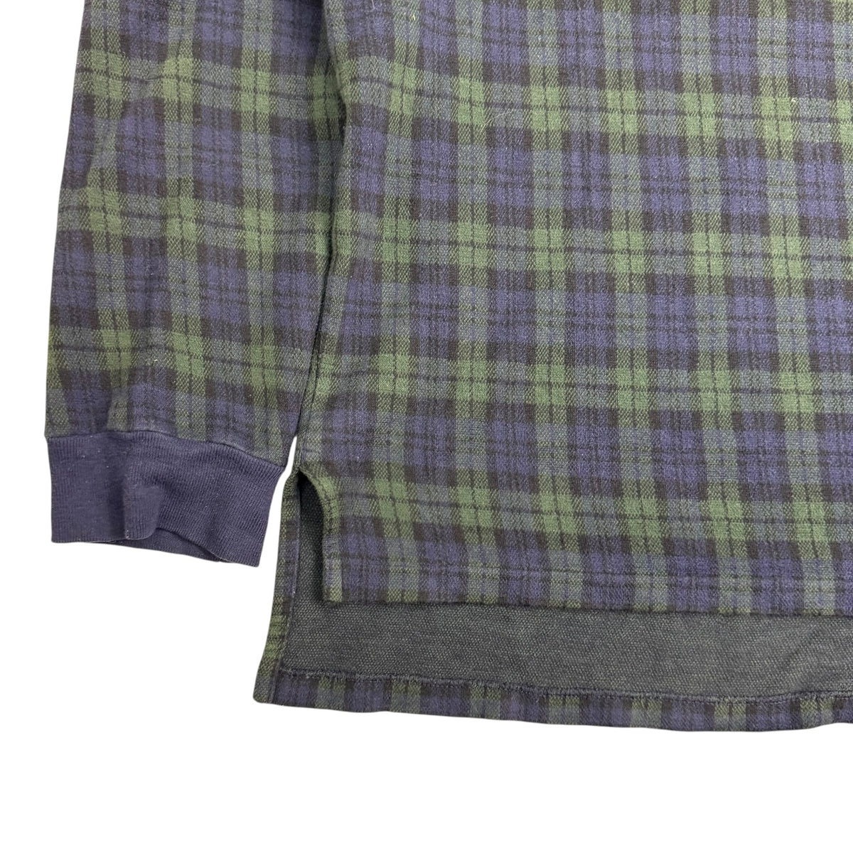 Vintage Polo Ralph Lauren L/S Tartan Polo Blue/Green