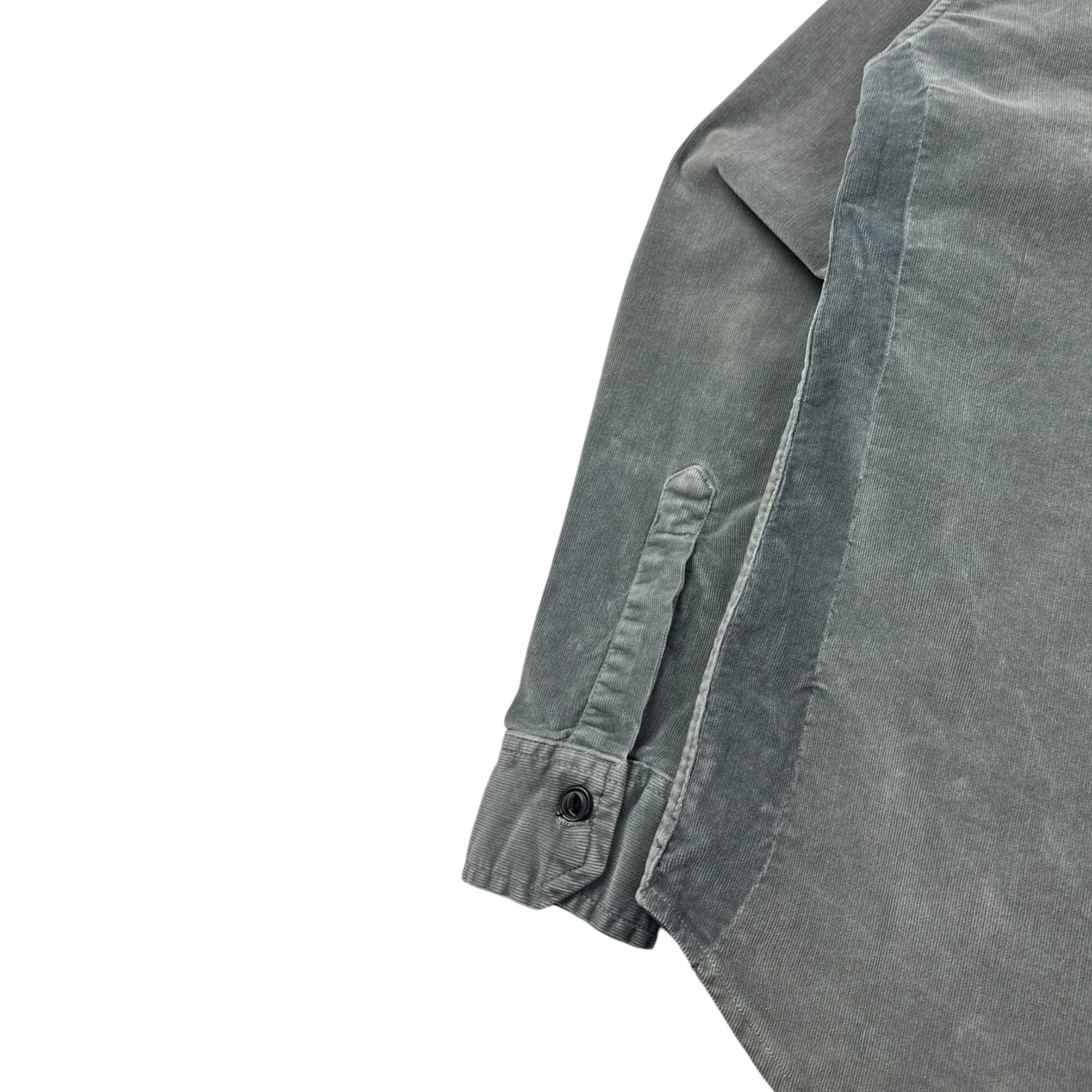 Double RL Ralph Lauren Micro Cord Work Shirt Soft Grey