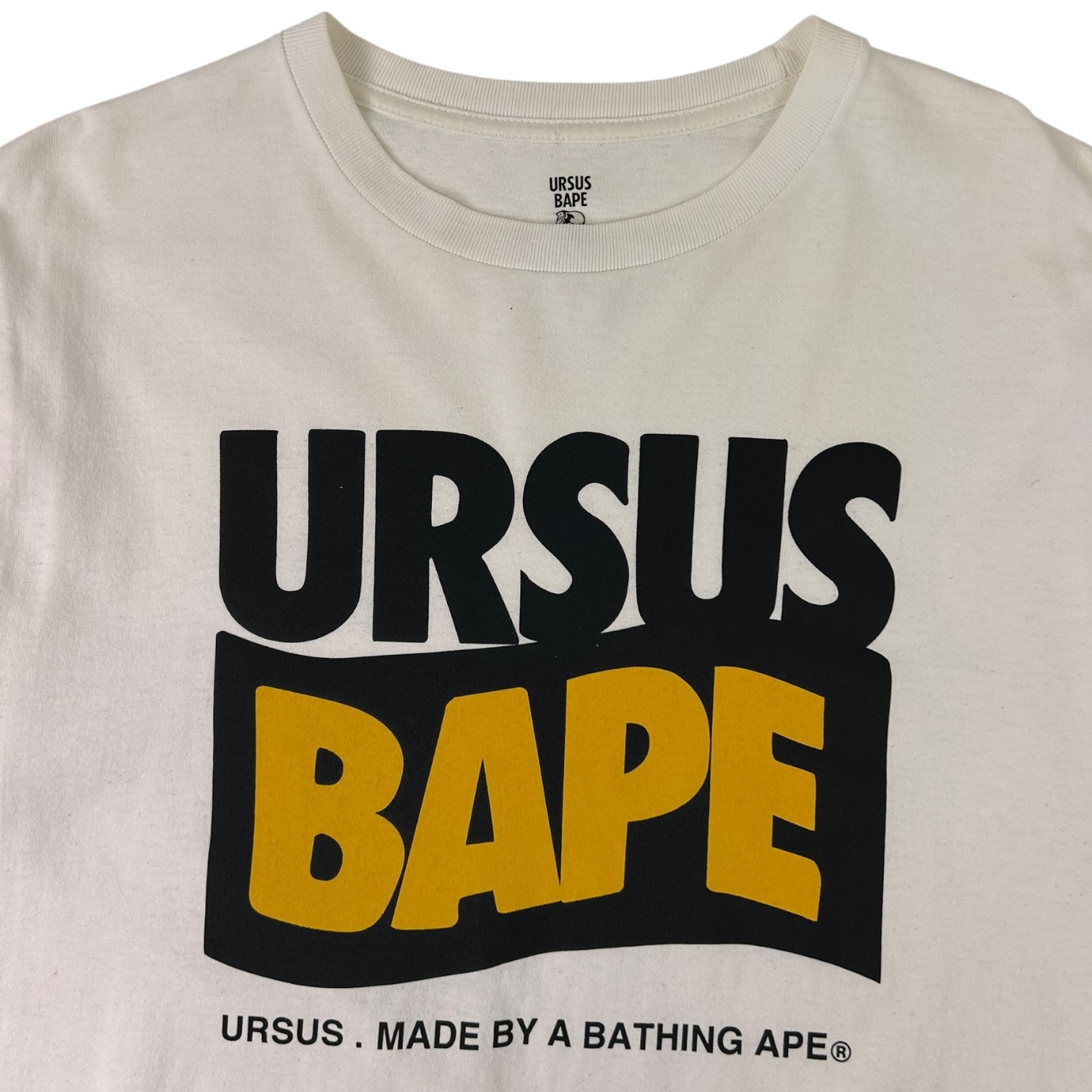 Bape X Wtaps Ursus Spellout T-Shirt White