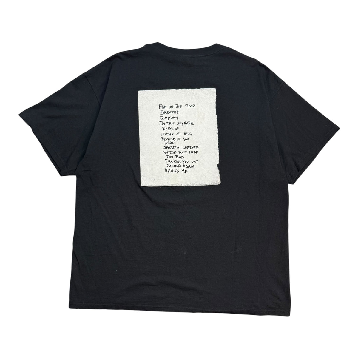 2004 Nickeback Longest Road Tour Tee Black