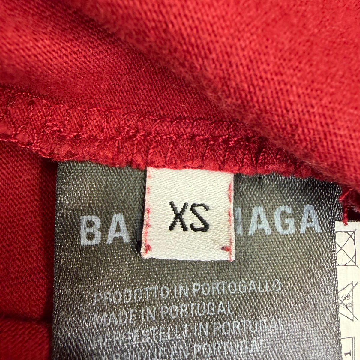 Balenciaga Mini Logo Tee Red