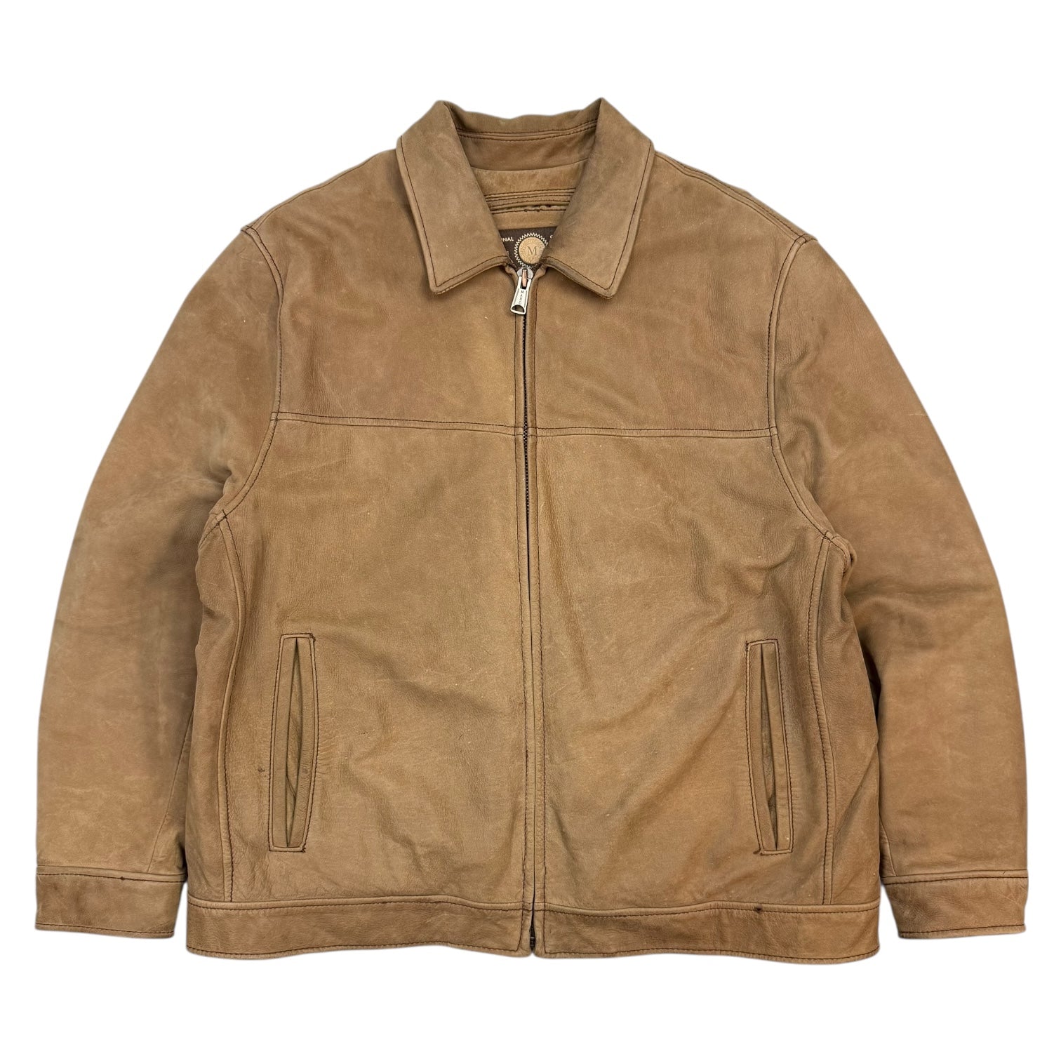 Vintage Marc New York Leather Jacket Light Brown