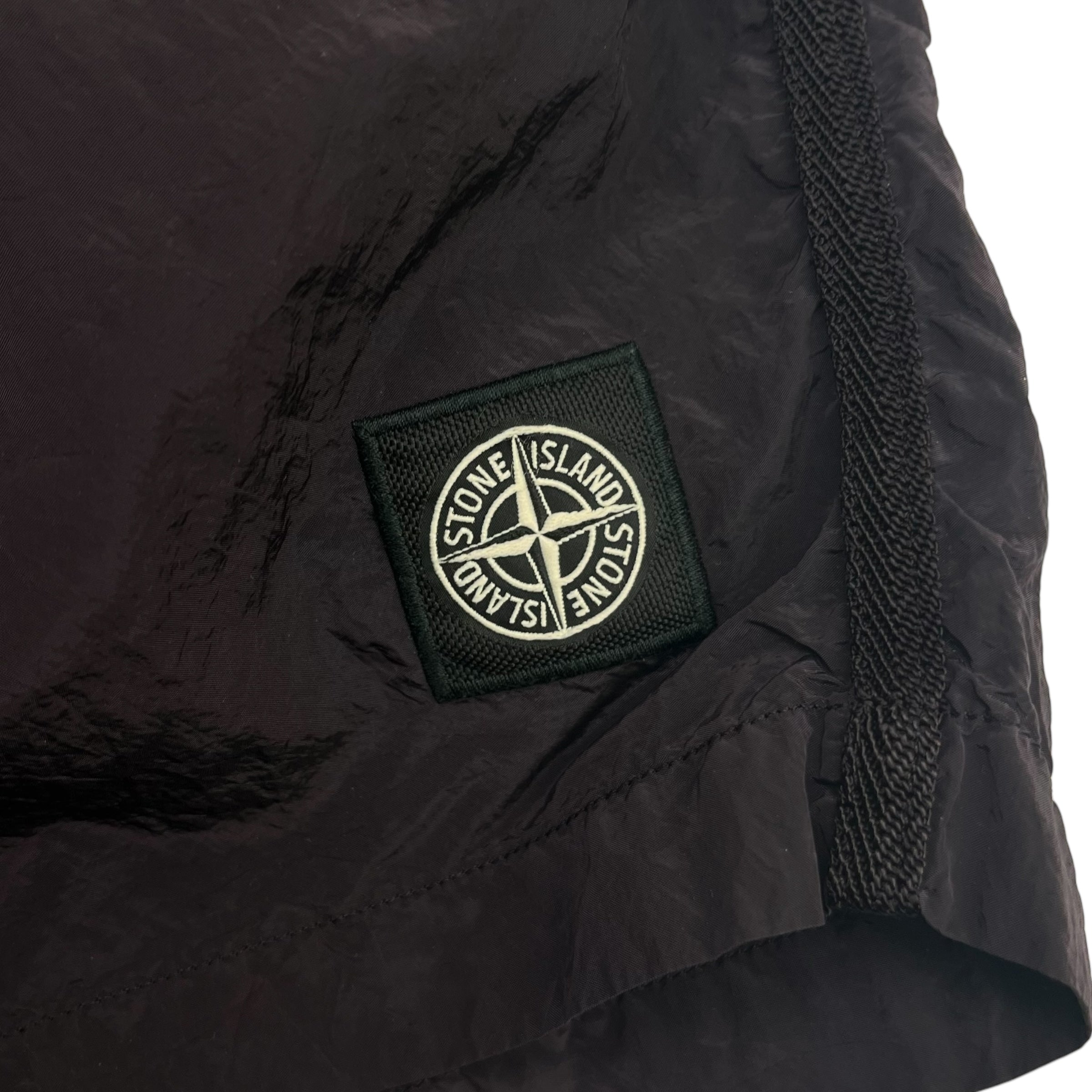 Stone Island Nylon Shorts Burgundy