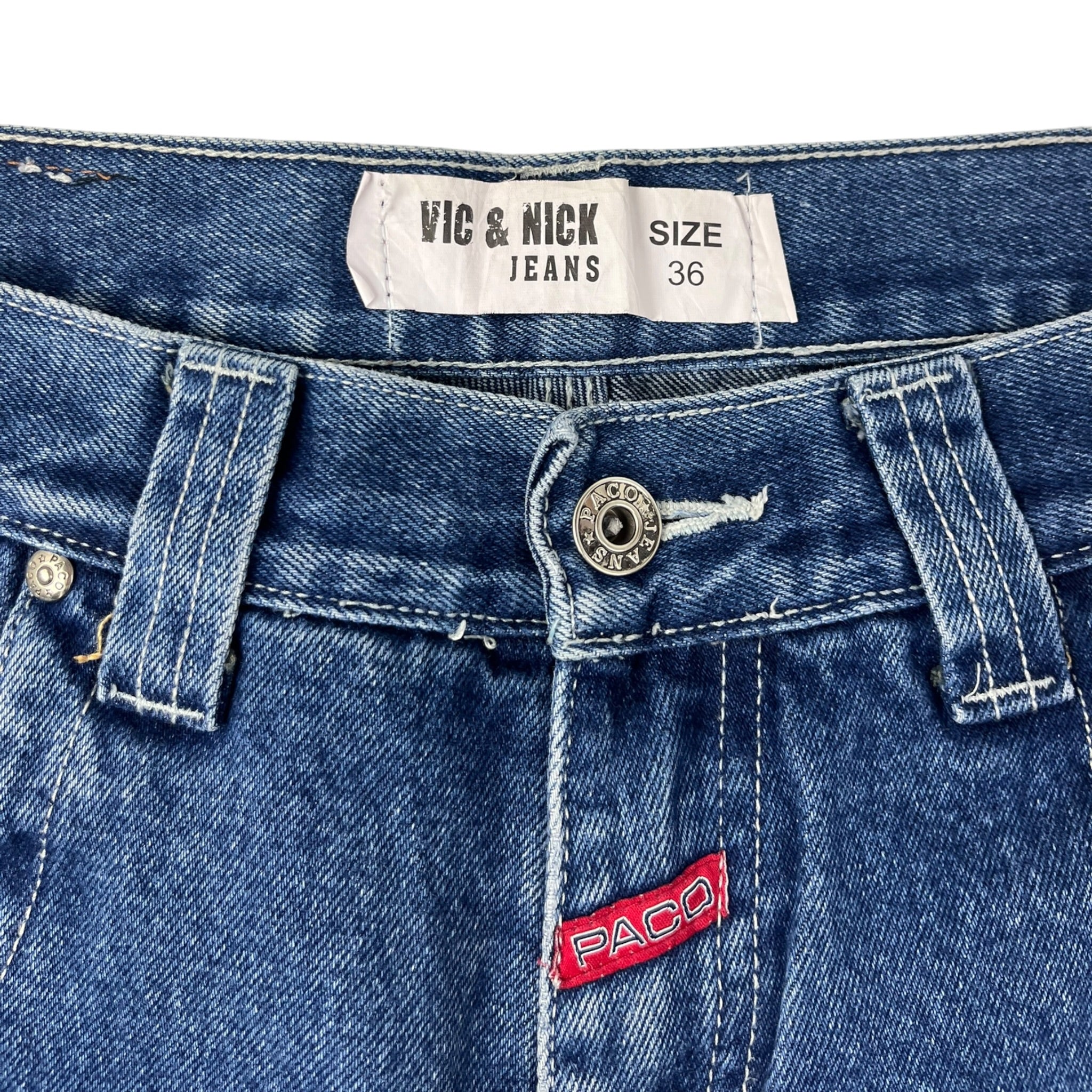 Vintage Paco Jeans Baggy Embroidered Denim