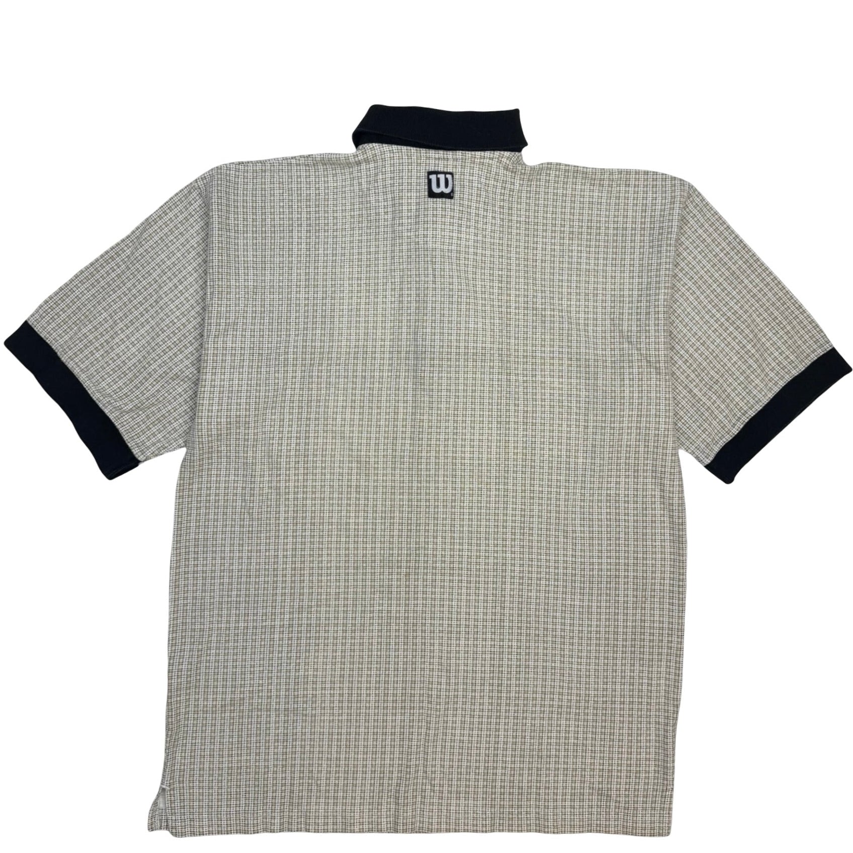 Vintage Wilson Embroidered Polo Shirt Beige