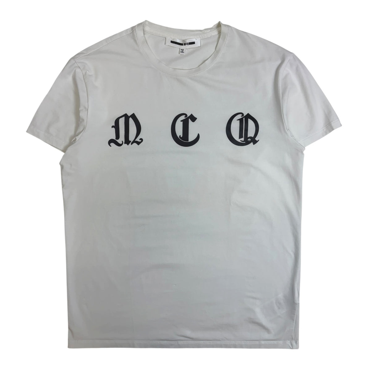 McQ Alexander McQueen Gothic Print T-Shirt White
