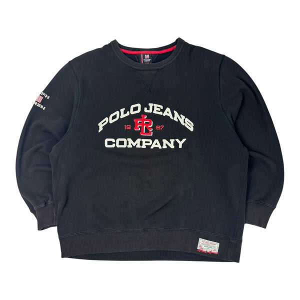 Vintage Polo Jeans Ralph Lauren Crewneck Black