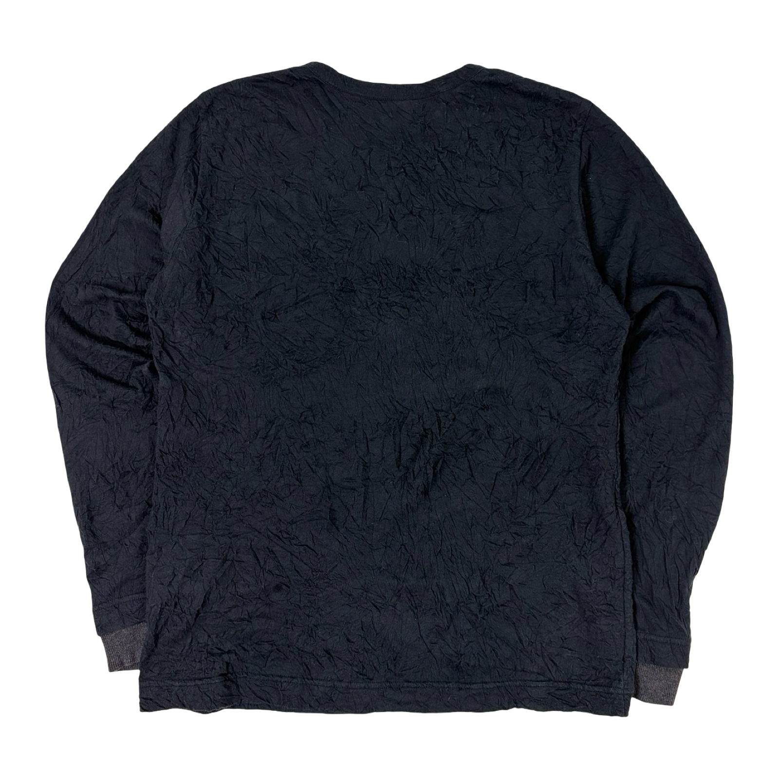 Y’s Yohji Yamamoto Wrinkle Jersey Stitch Longsleeve Black