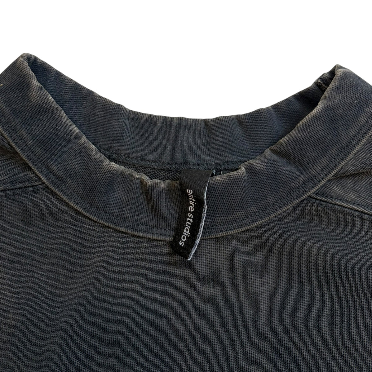Entire Studios Black Heavy Long-Sleeve Shirt Washed Black